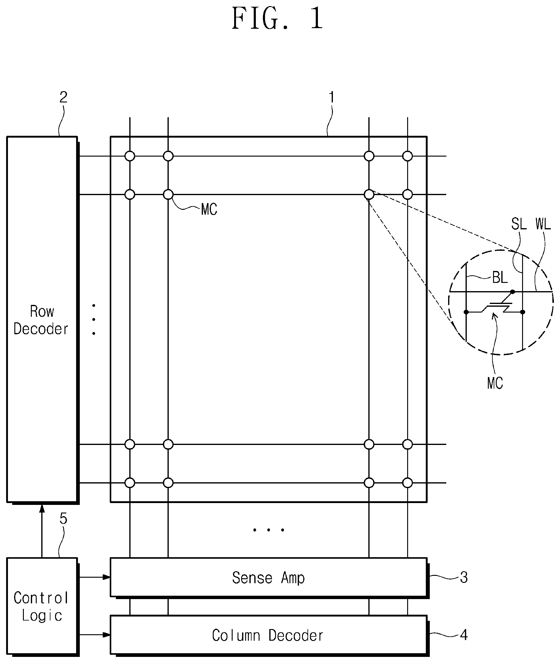 Patent US12317507 — Semiconductor memory device — Figure 1
