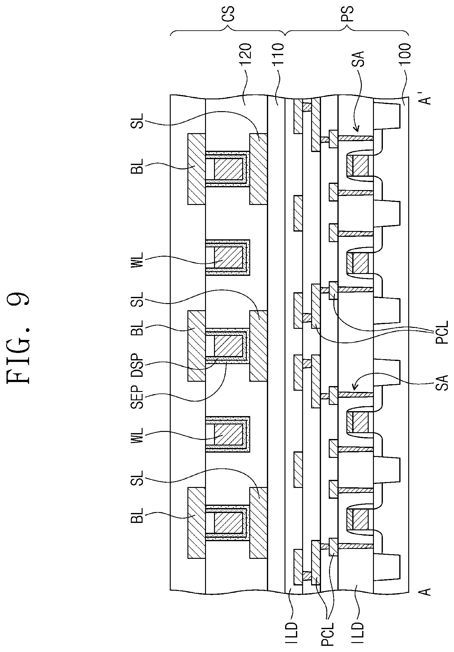 Patent US12317507 Figure 9 – Semiconductor memory device
