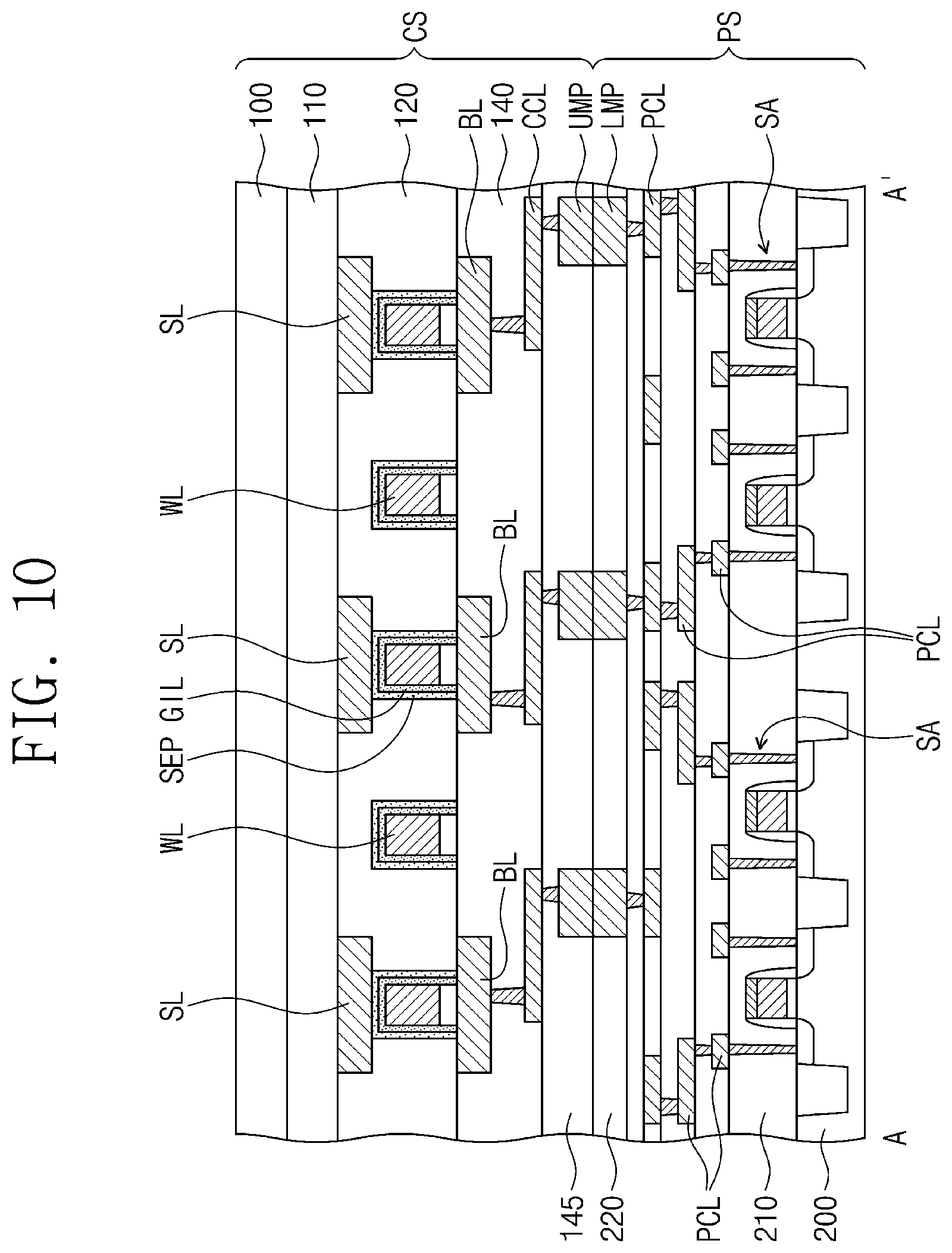 Patent US12317507 Figure 10 – Semiconductor memory device