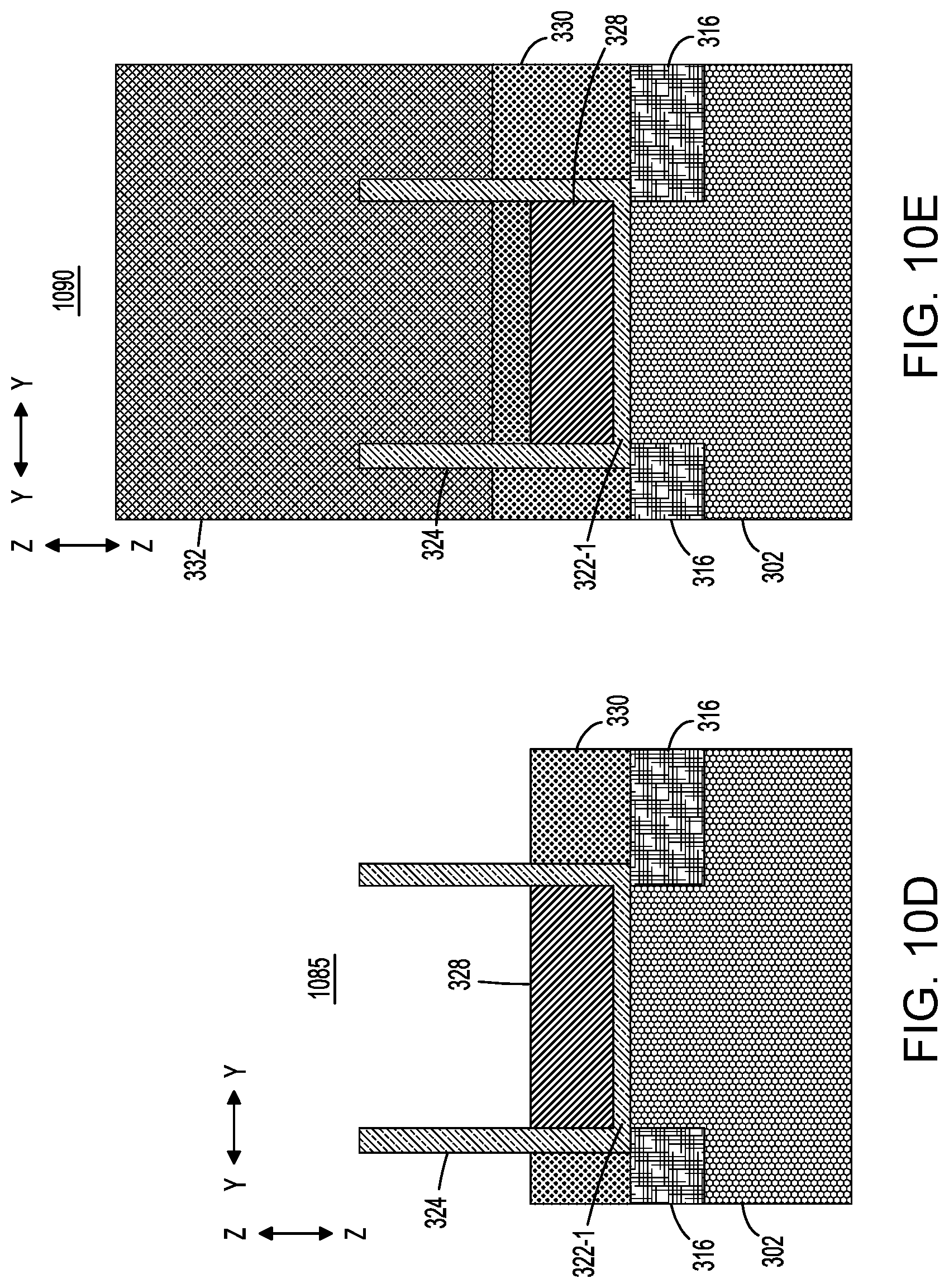 Patent US12317514 Figure 13 – Resistive random-access memory structures with stacked transistors