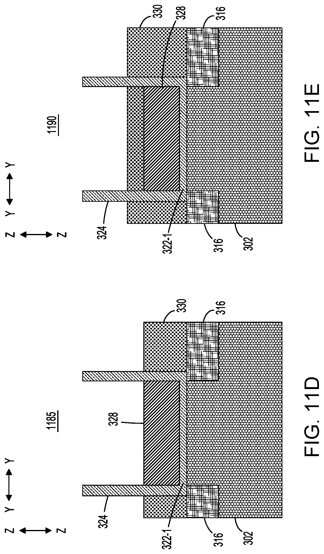Patent US12317514 Figure 15 – Resistive random-access memory structures with stacked transistors