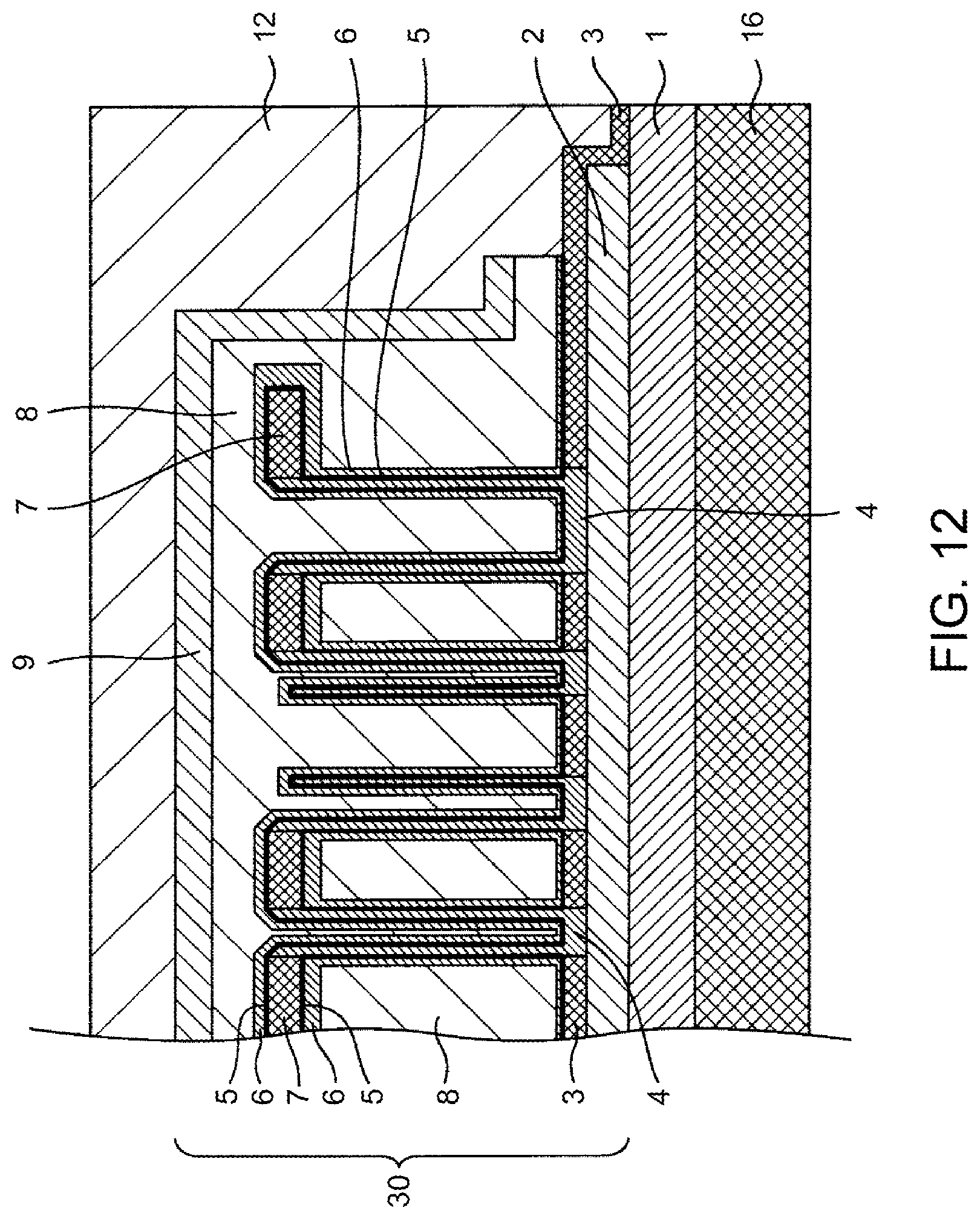 Patent US12317521 Figure 11 – Capacitor device and manufacturing method therefor