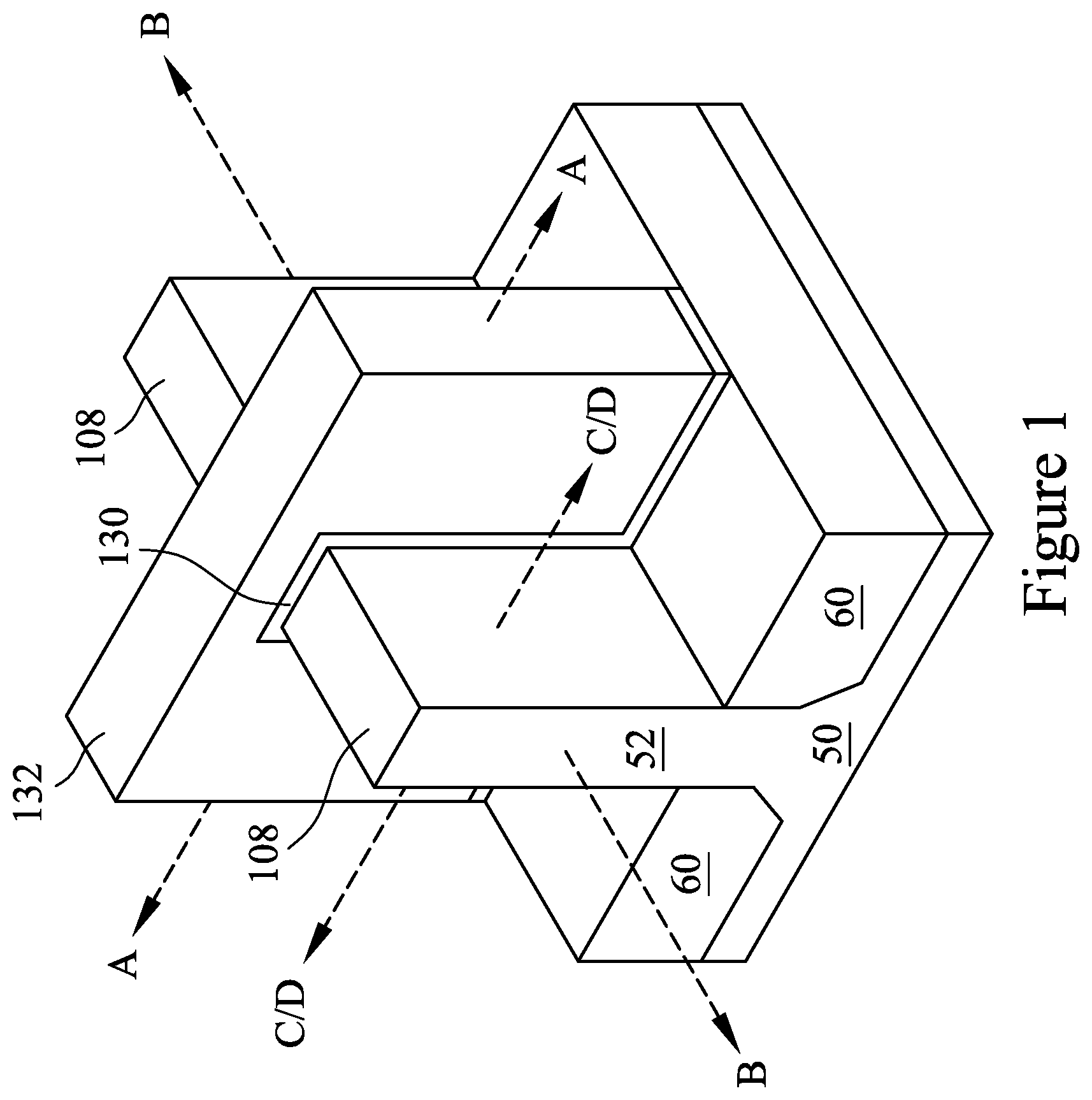 Patent US12317524 Figure 1 – Semiconductor device and method