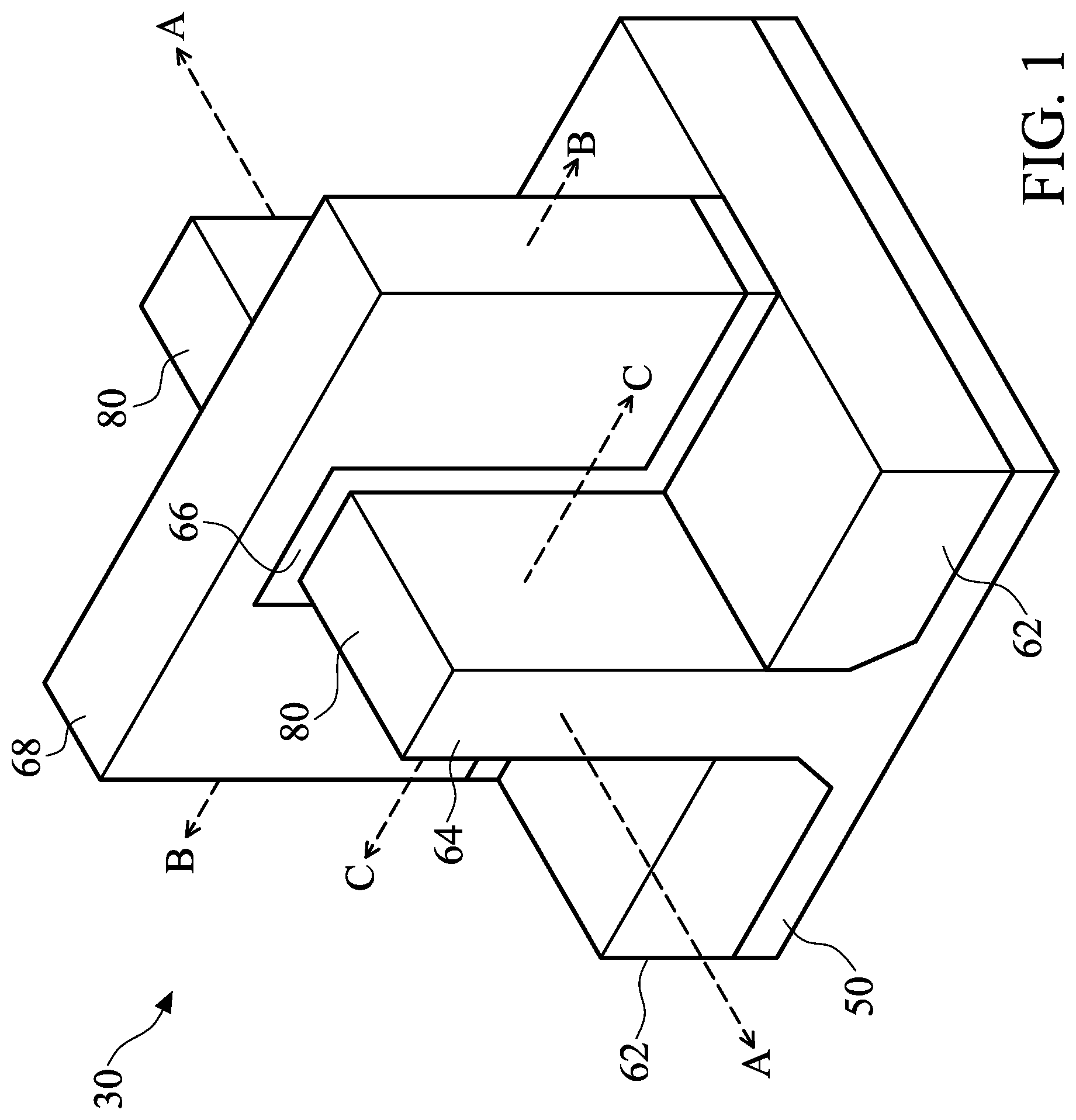 Patent US12317525 — Fin field-effect transistor device and method of forming the same — Figure 1
