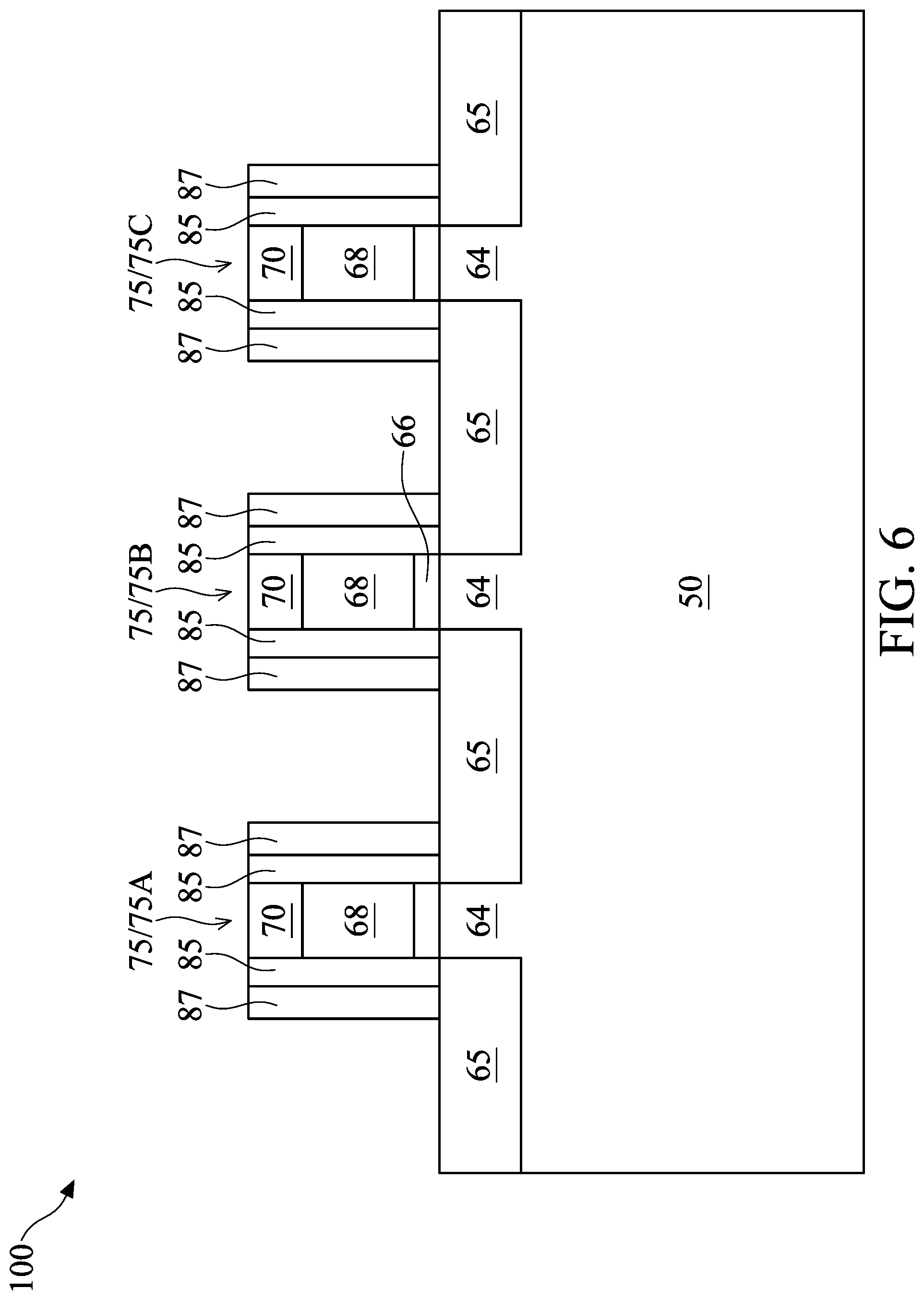 Patent US12317525 Figure 6 – Fin field-effect transistor device and method of forming the same
