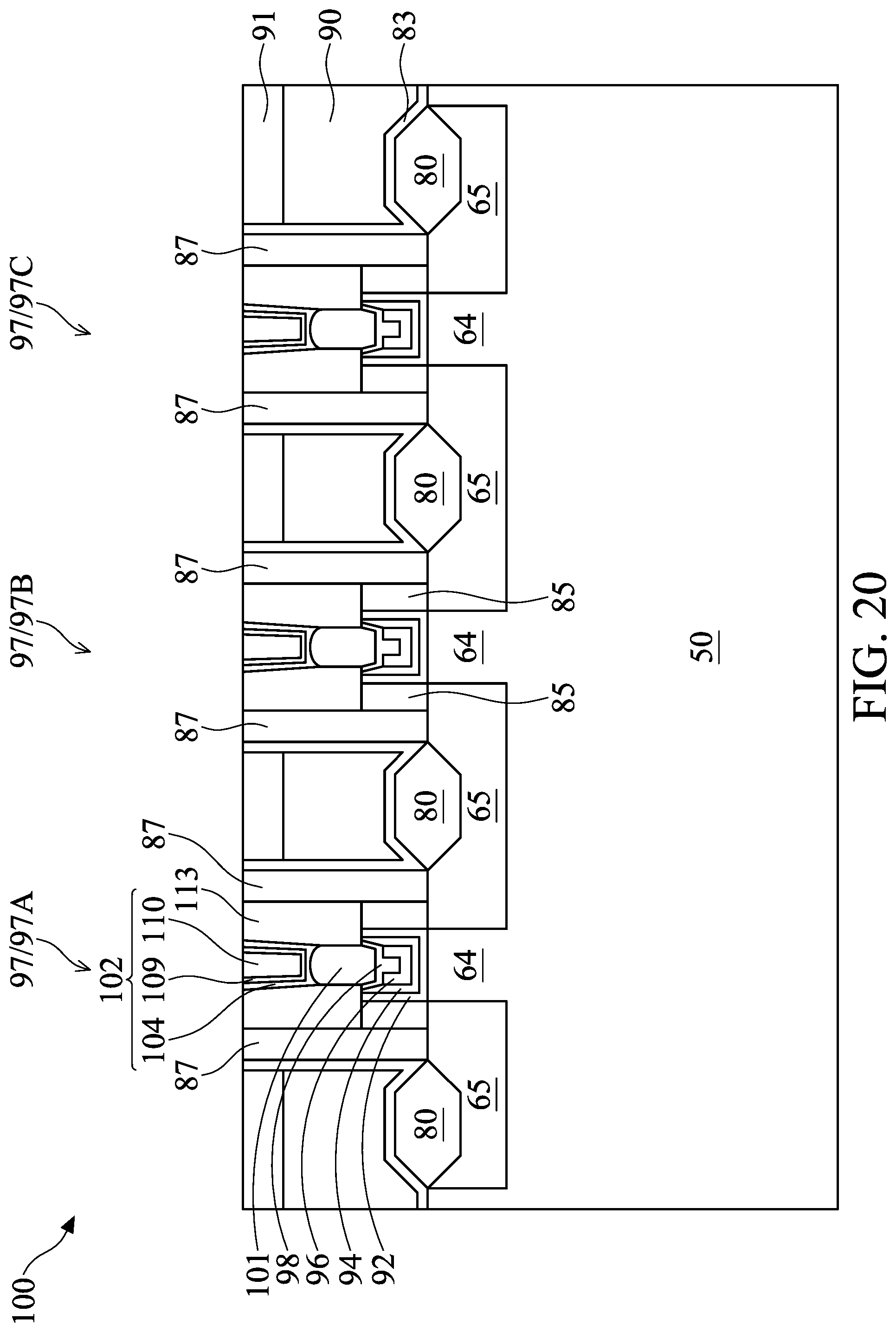 Patent US12317525 Figure 18 – Fin field-effect transistor device and method of forming the same