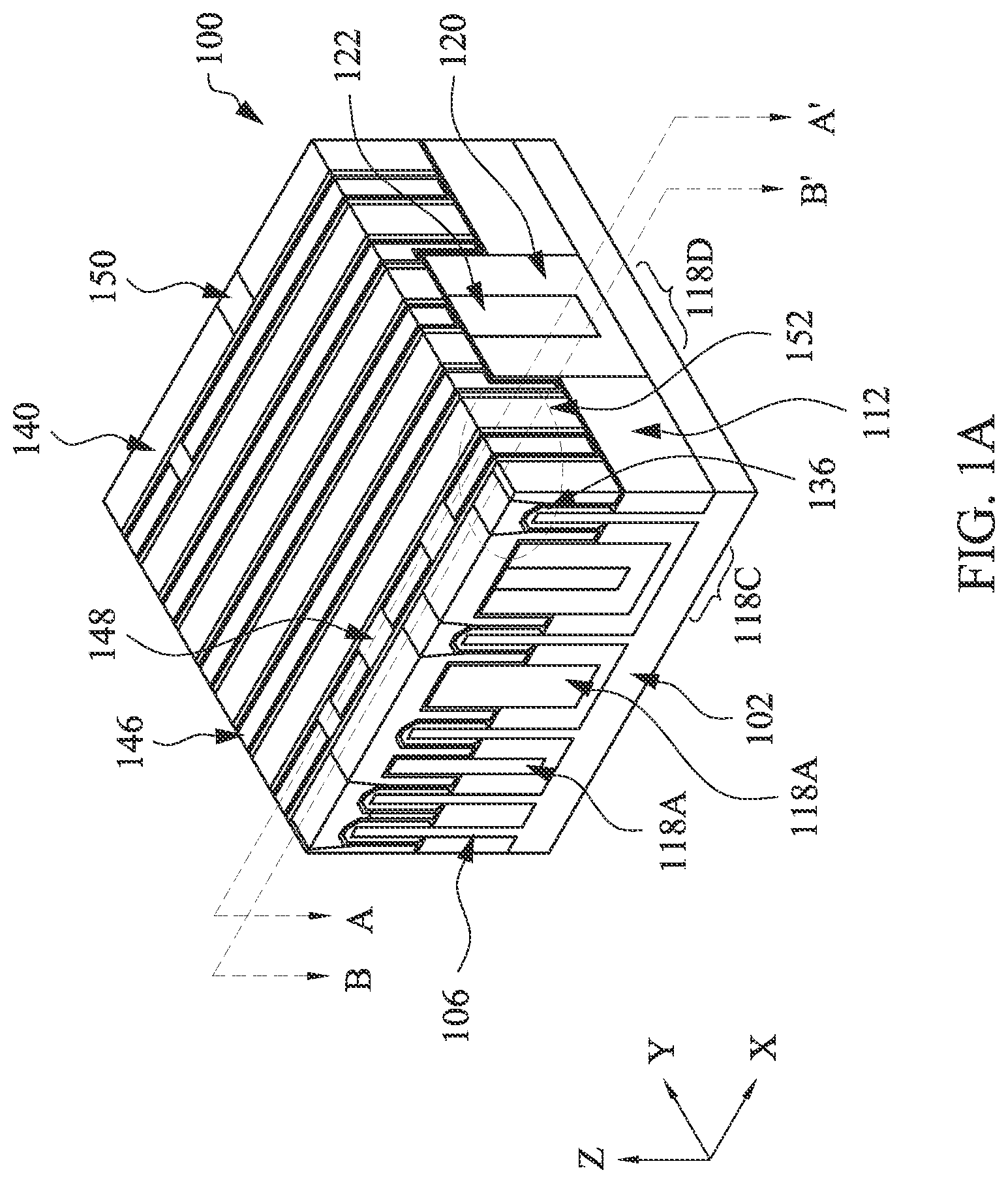 Patent US12317527 Figure 1 – Integrated circuit with a Fin and gate structure and method making the same
