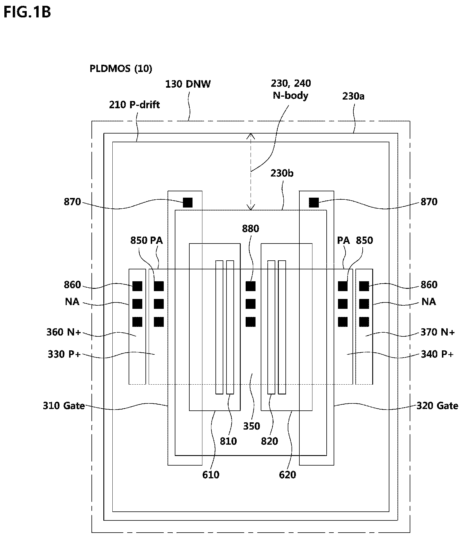 Patent US12317534 Figure 2 – High voltage semiconductor device and manufacturing method of high voltage semiconductor device