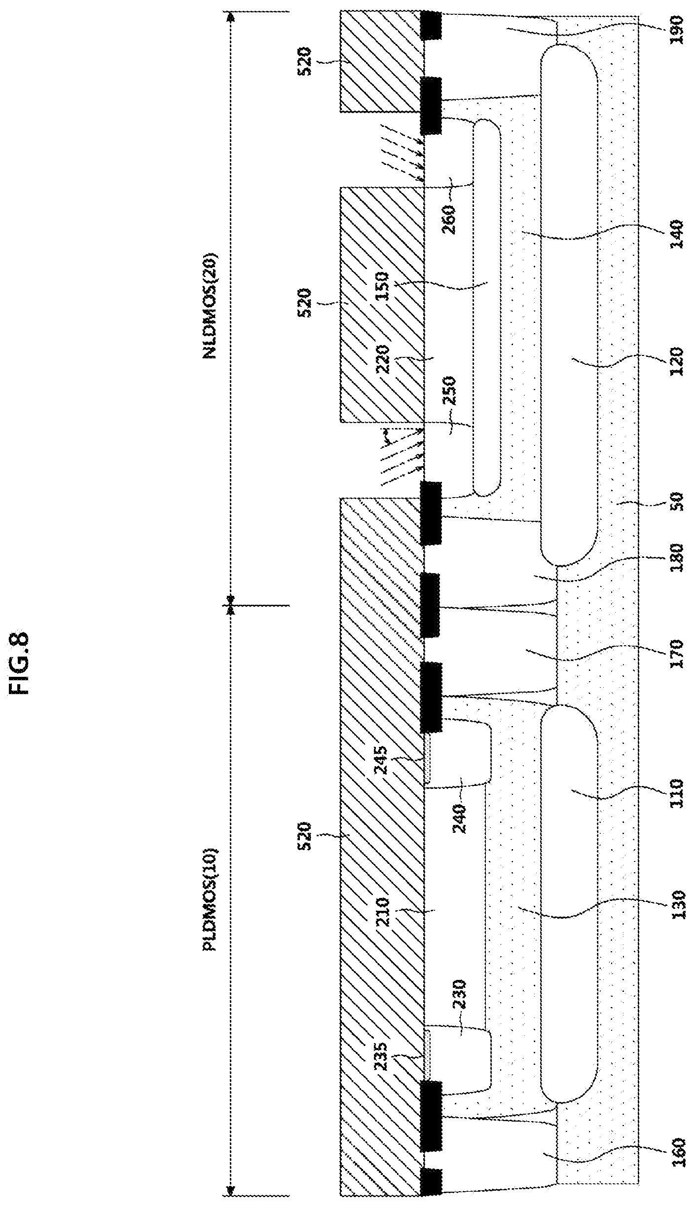 Patent US12317534 Figure 12 – High voltage semiconductor device and manufacturing method of high voltage semiconductor device
