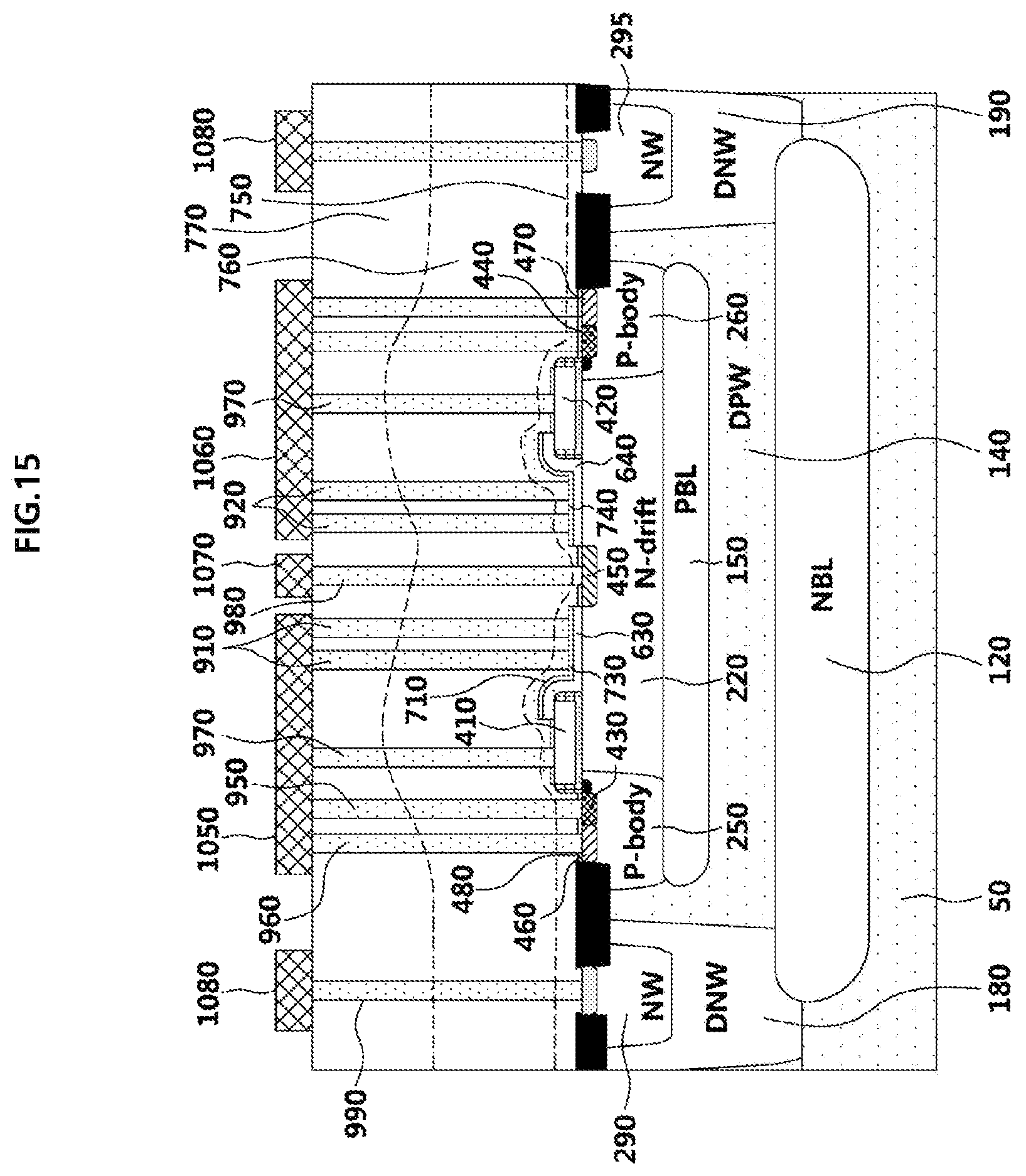 Patent US12317534 Figure 19 – High voltage semiconductor device and manufacturing method of high voltage semiconductor device