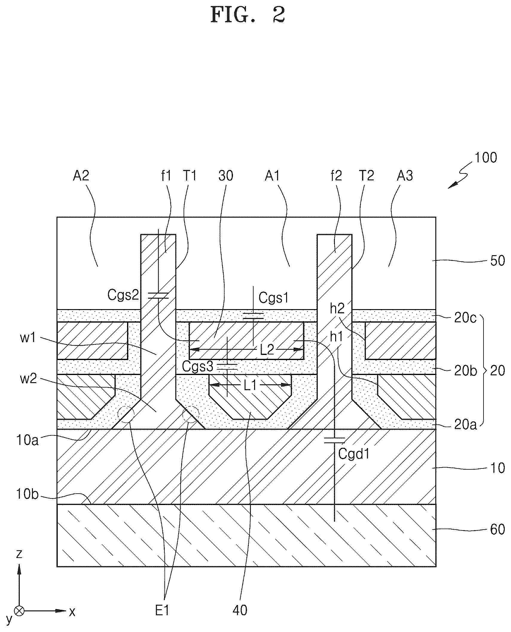 Patent US12317536 Figure 2 – Semiconductor device and power switching system including the same