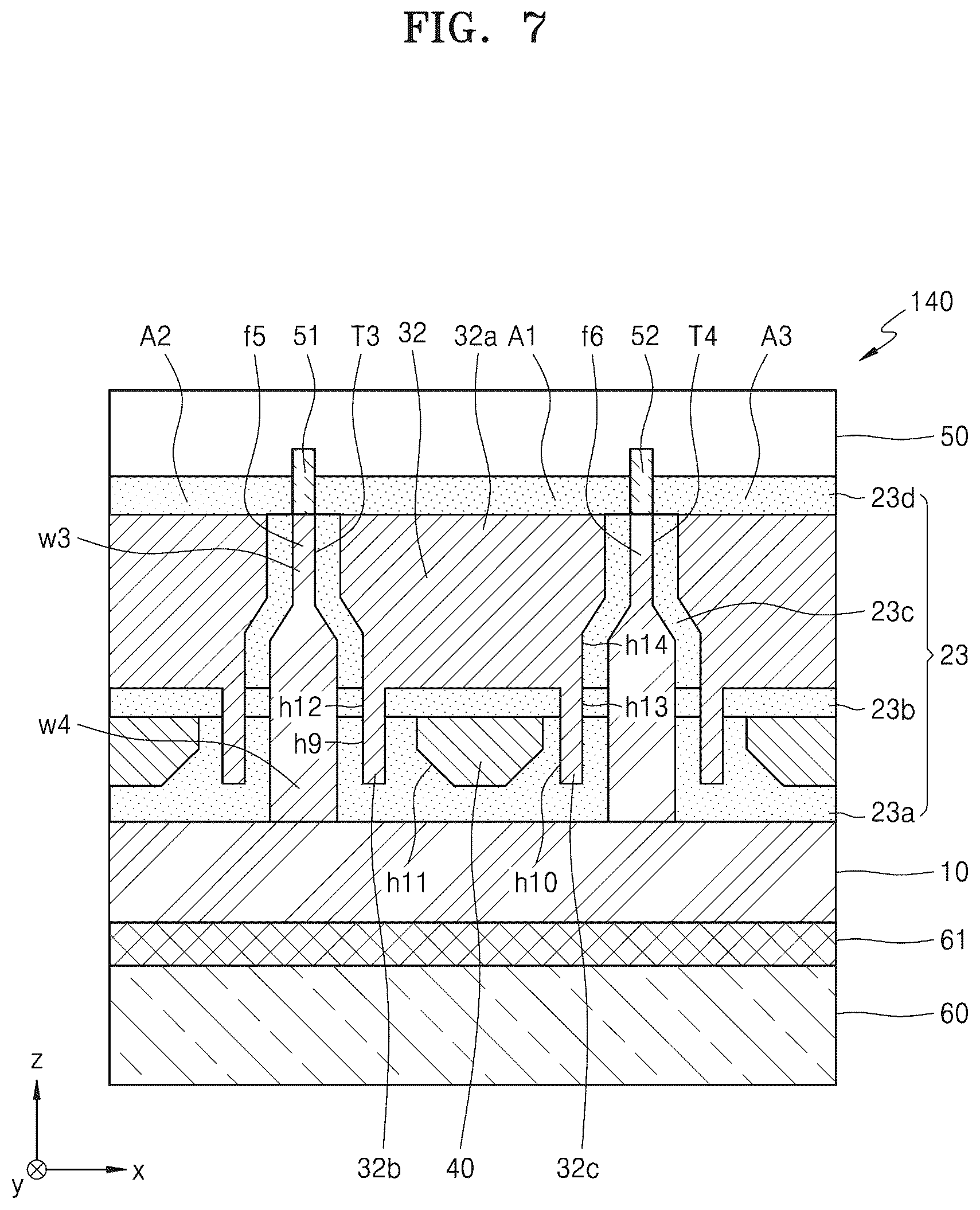 Patent US12317536 Figure 7 – Semiconductor device and power switching system including the same