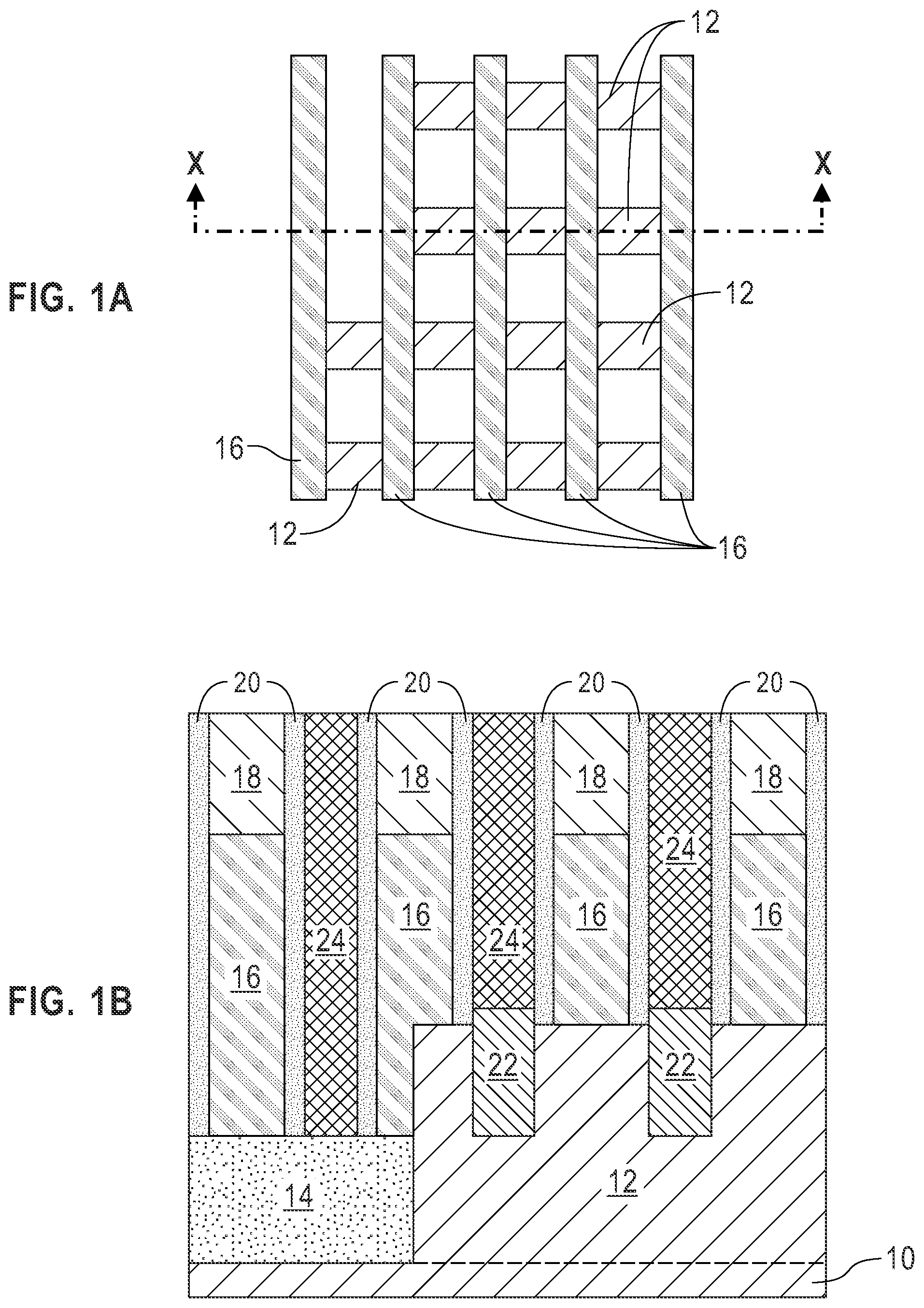 Patent US12317537 Figure 1 – Reduced parasitic capacitance semiconductor device containing at least one local interconnect passthrough structure