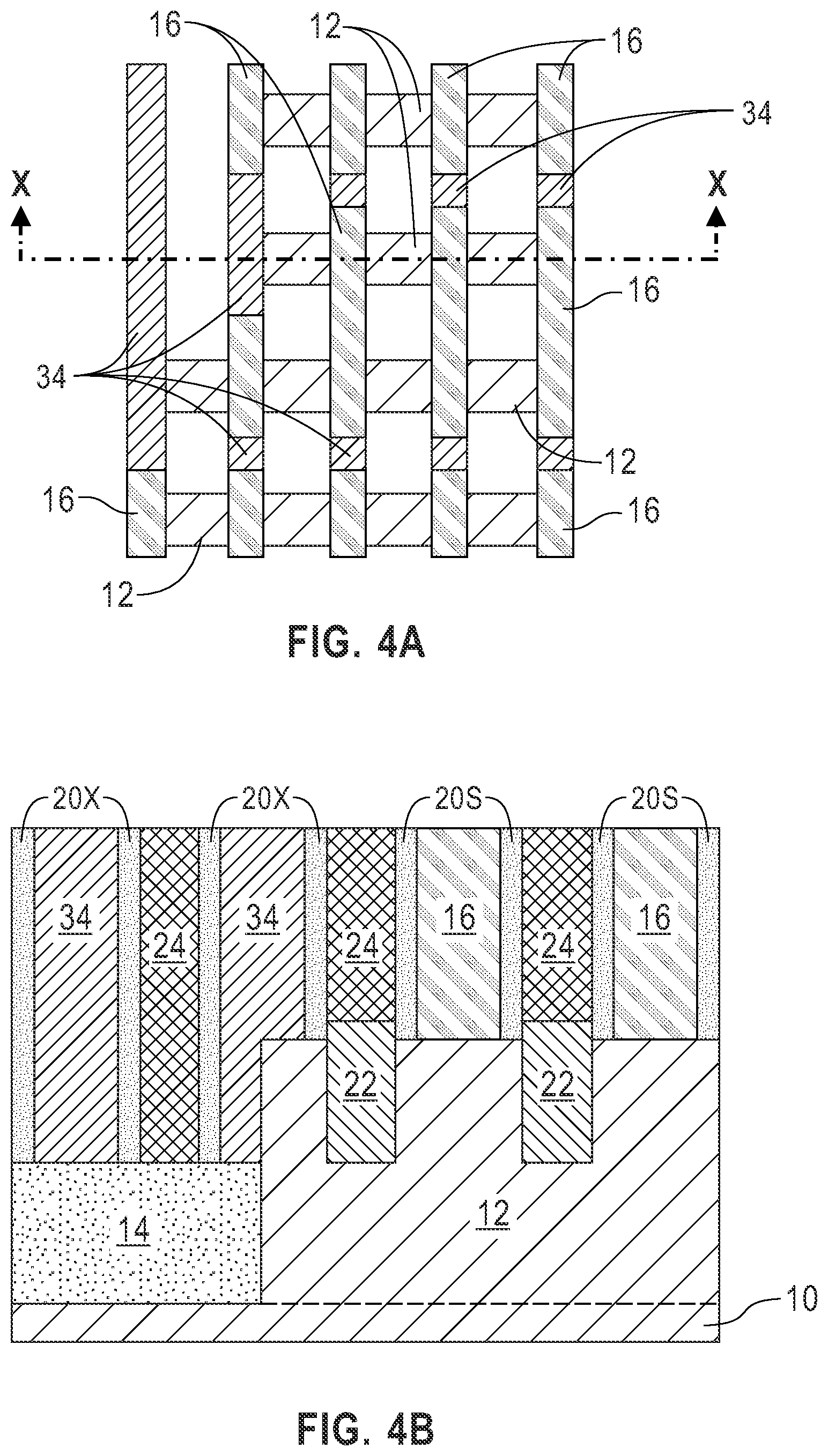 Patent US12317537 Figure 4 – Reduced parasitic capacitance semiconductor device containing at least one local interconnect passthrough structure
