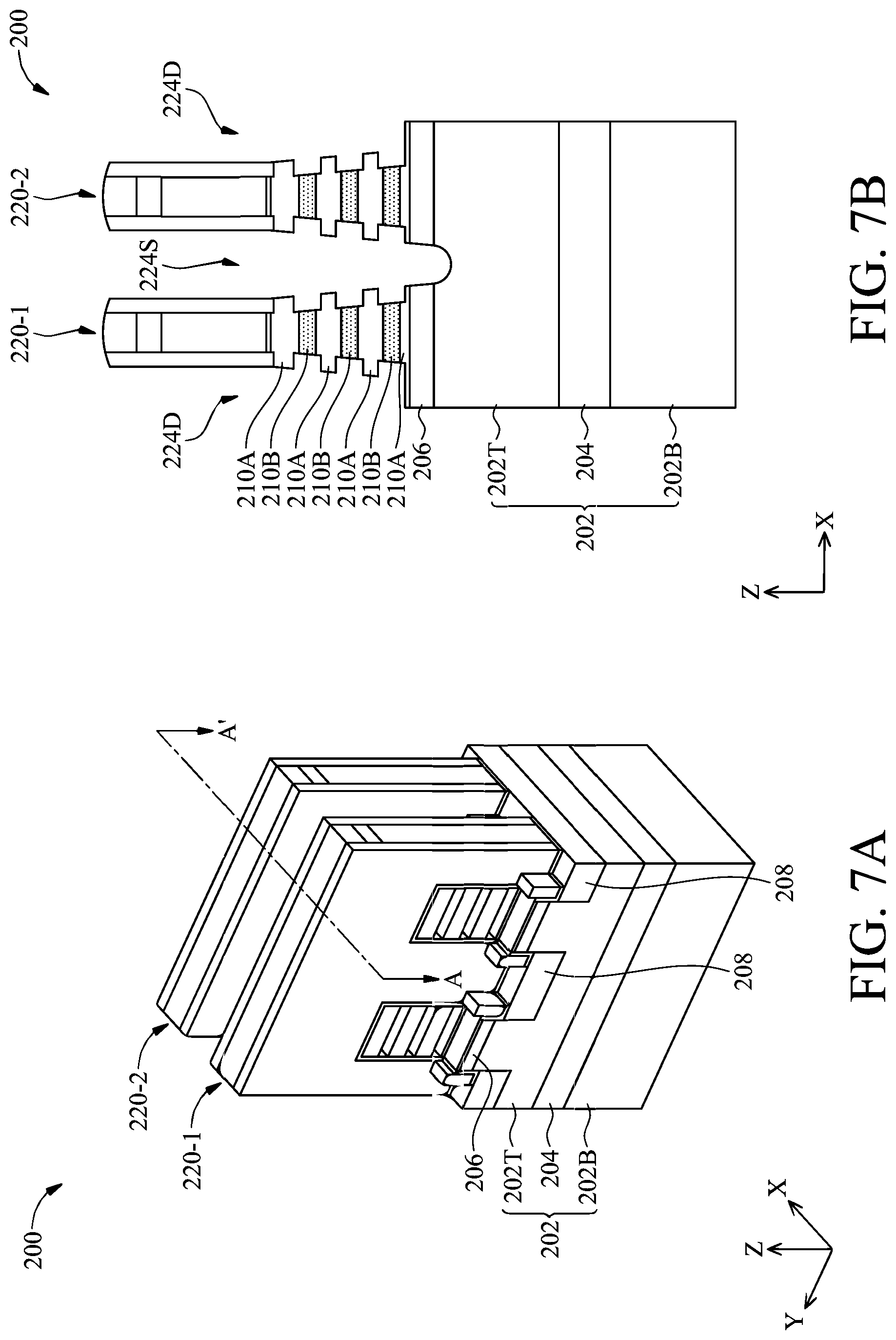 Patent US12317542 Figure 7 – Semiconductor device with backside self-aligned power rail and methods of forming the same
