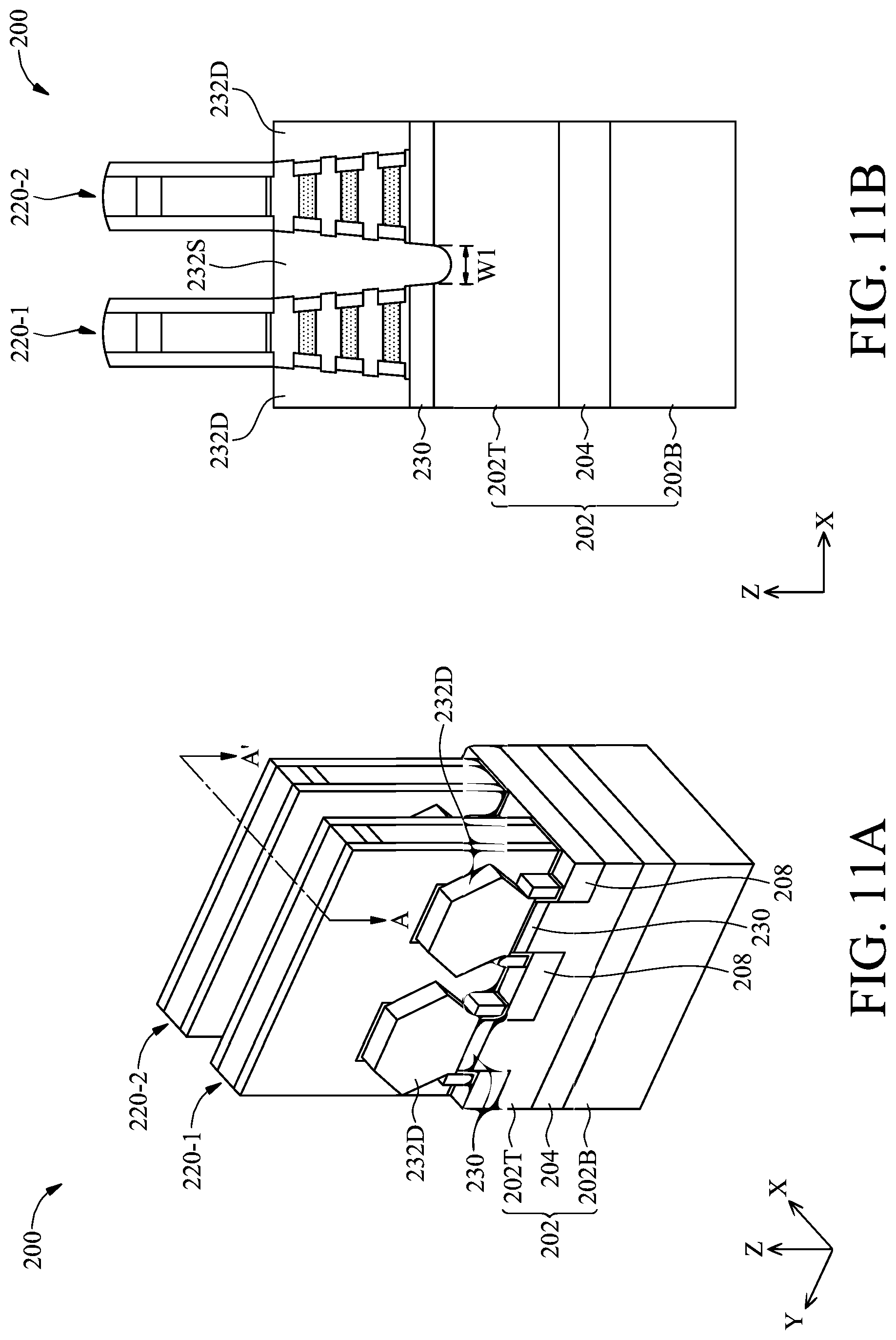 Patent US12317542 Figure 11 – Semiconductor device with backside self-aligned power rail and methods of forming the same