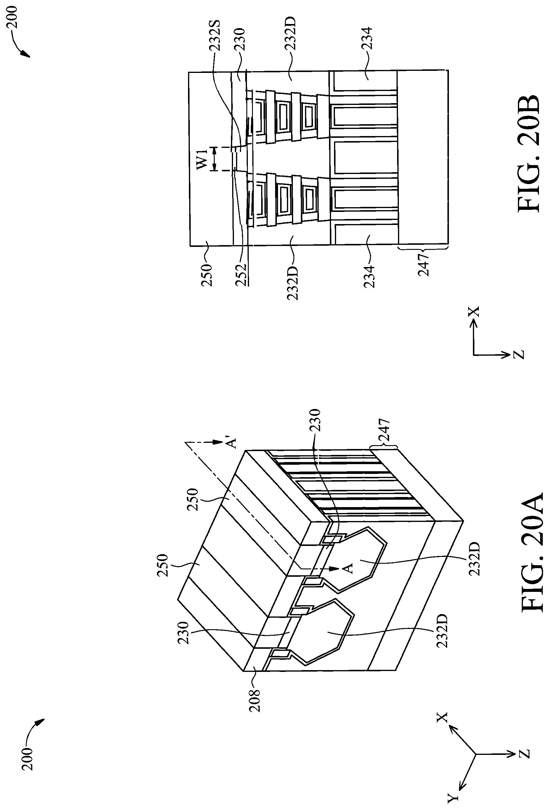 Patent US12317542 Figure 20 – Semiconductor device with backside self-aligned power rail and methods of forming the same