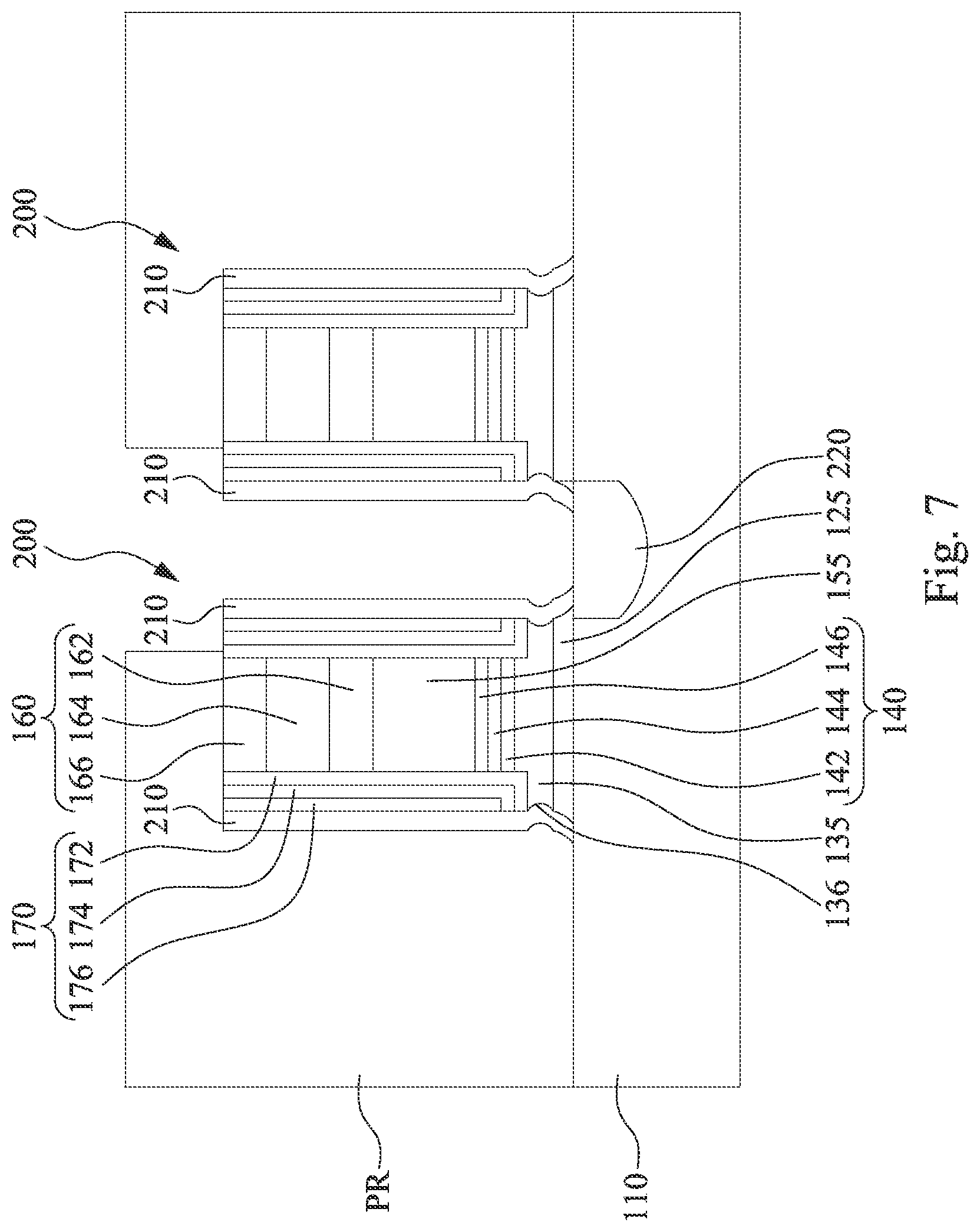 Patent US12317545 Figure 7 – Memory device and manufacturing method thereof