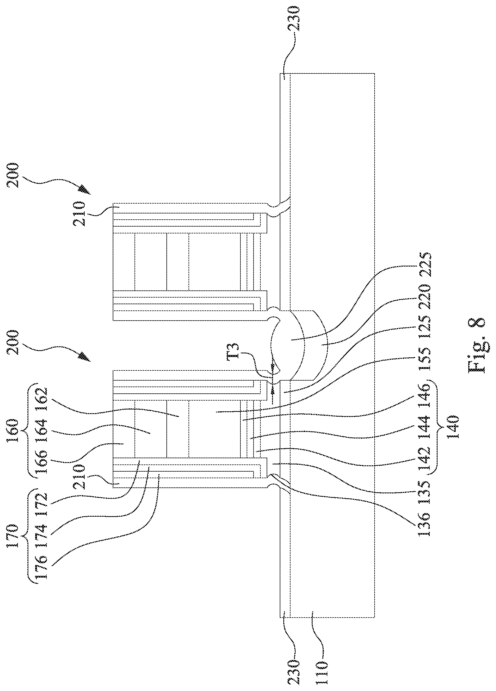 Patent US12317545 Figure 8 – Memory device and manufacturing method thereof