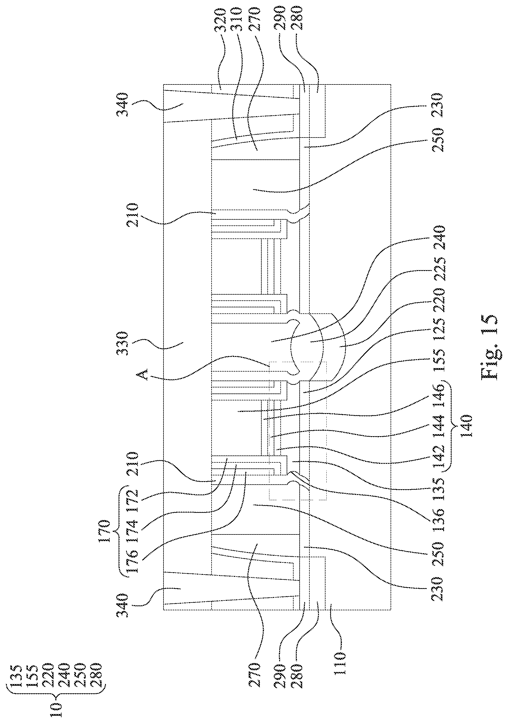 Patent US12317545 Figure 15 – Memory device and manufacturing method thereof
