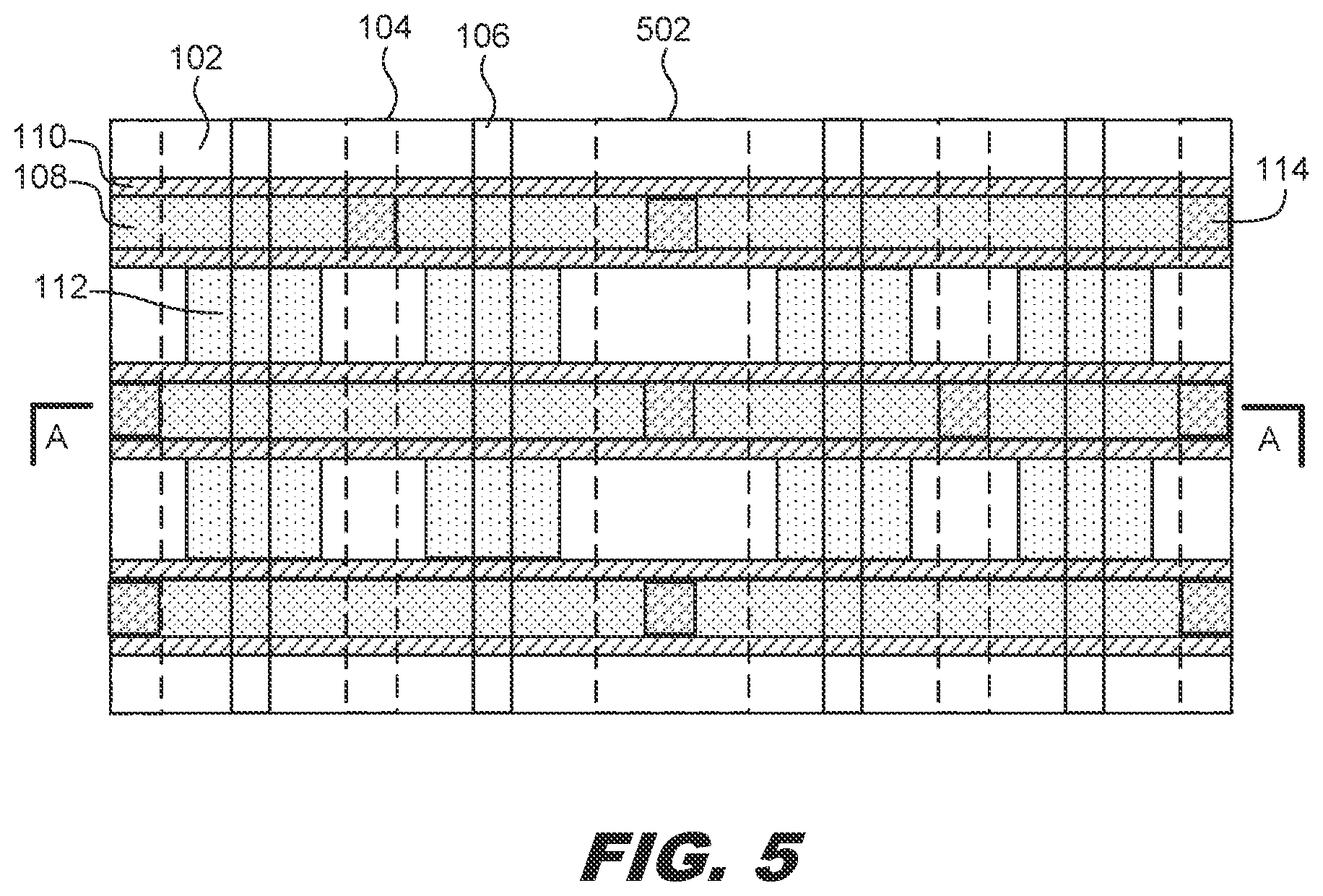 Patent US12317549 Figure 6 – Dielectric fin structures with varying height