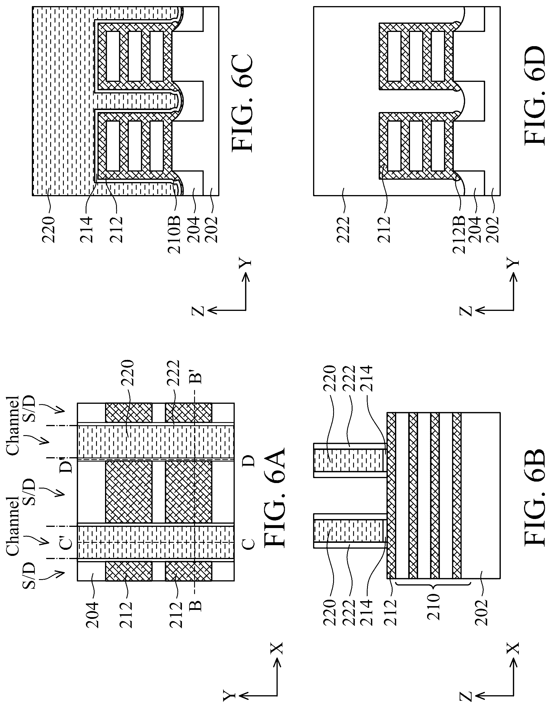 Patent US12317550 Figure 6 – Methods of forming a semiconductor device with corner isolation protection