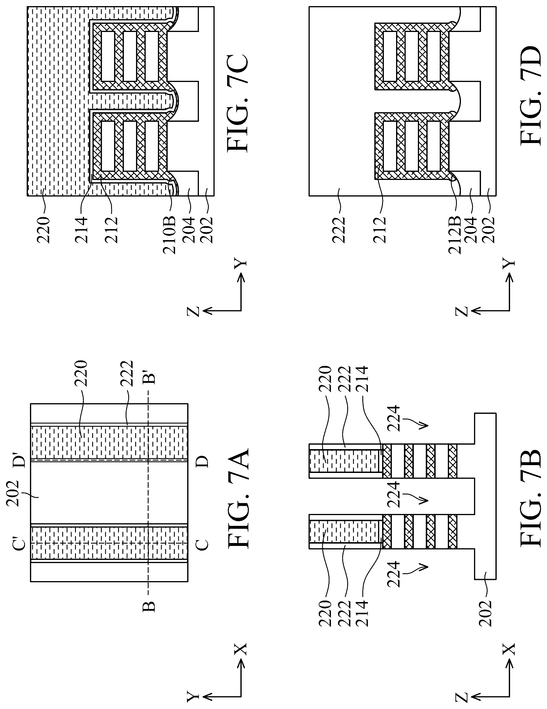 Patent US12317550 Figure 7 – Methods of forming a semiconductor device with corner isolation protection
