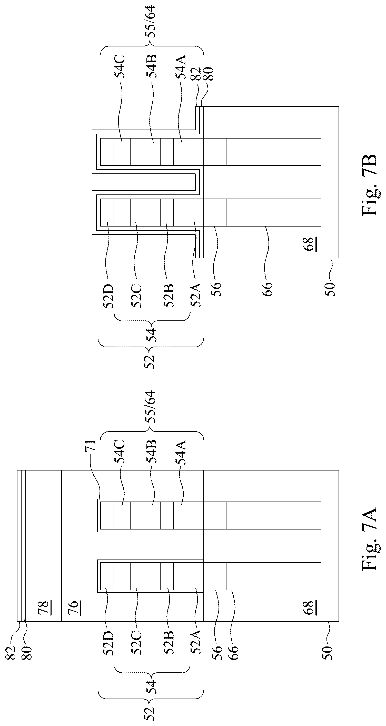 Patent US12317551 Figure 8 – Semiconductor devices including backside power rails and methods of manufacture