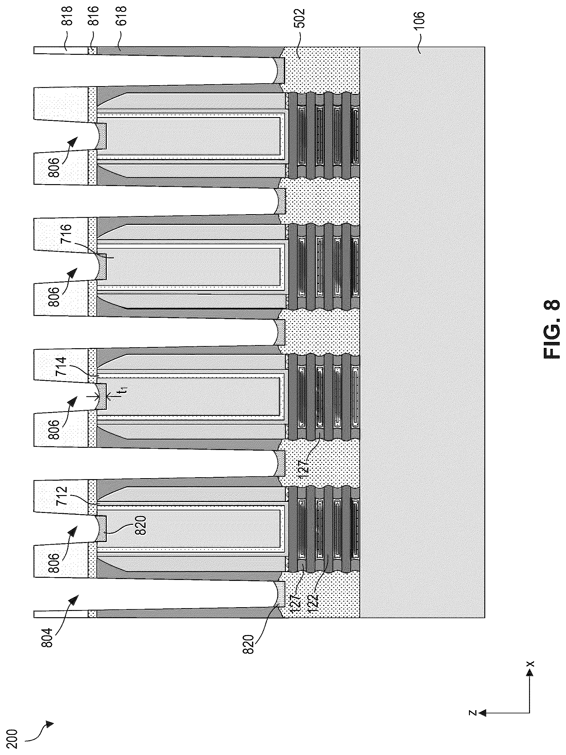 Patent US12317554 Figure 10 – Contact structures for semiconductor devices