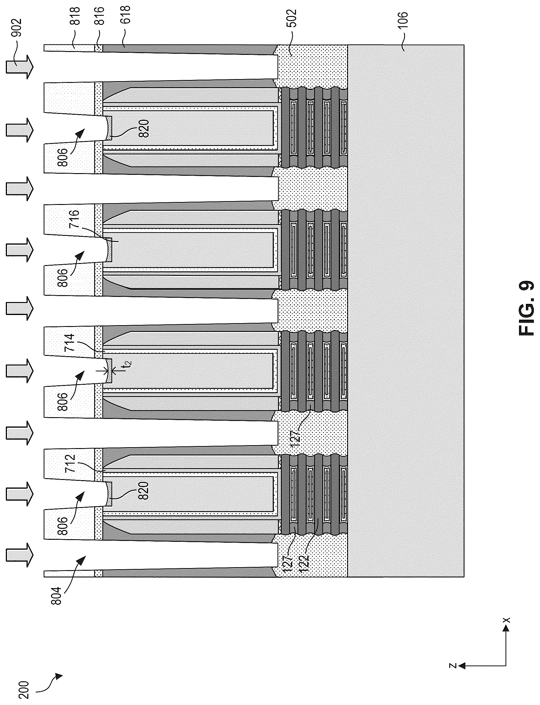 Patent US12317554 Figure 11 – Contact structures for semiconductor devices