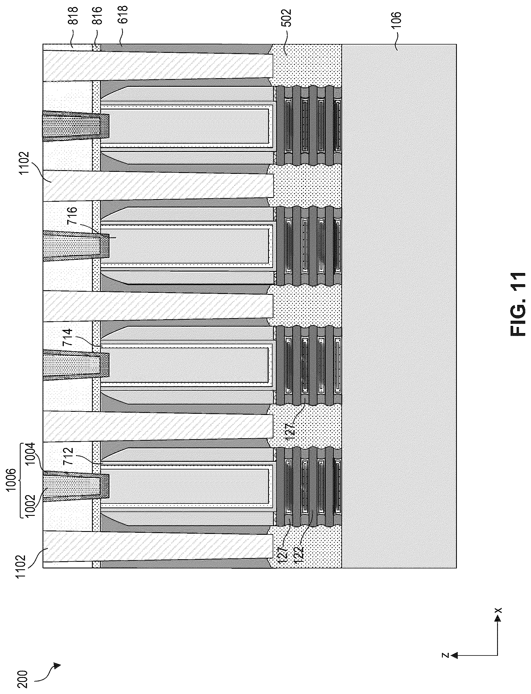 Patent US12317554 Figure 13 – Contact structures for semiconductor devices