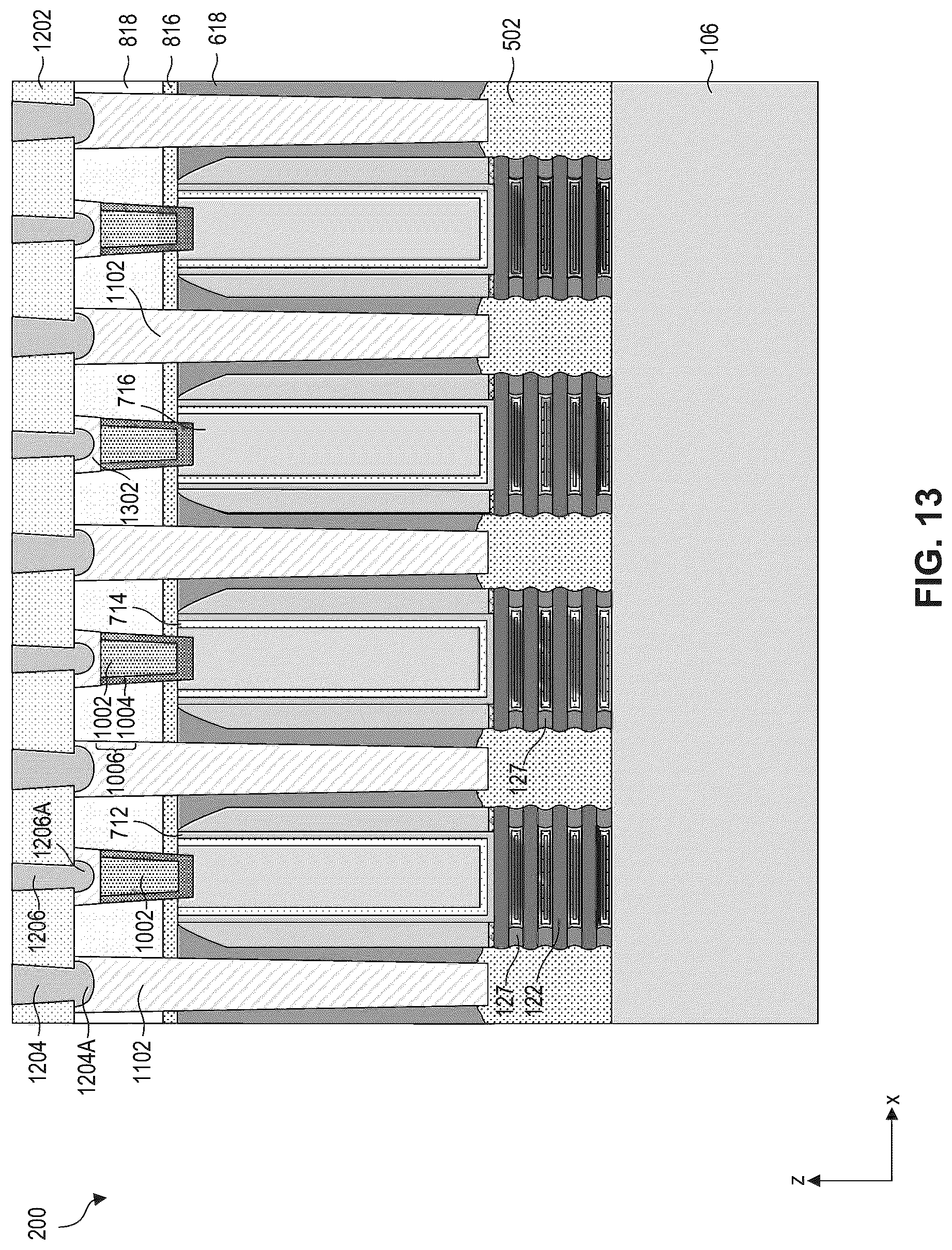 Patent US12317554 Figure 15 – Contact structures for semiconductor devices