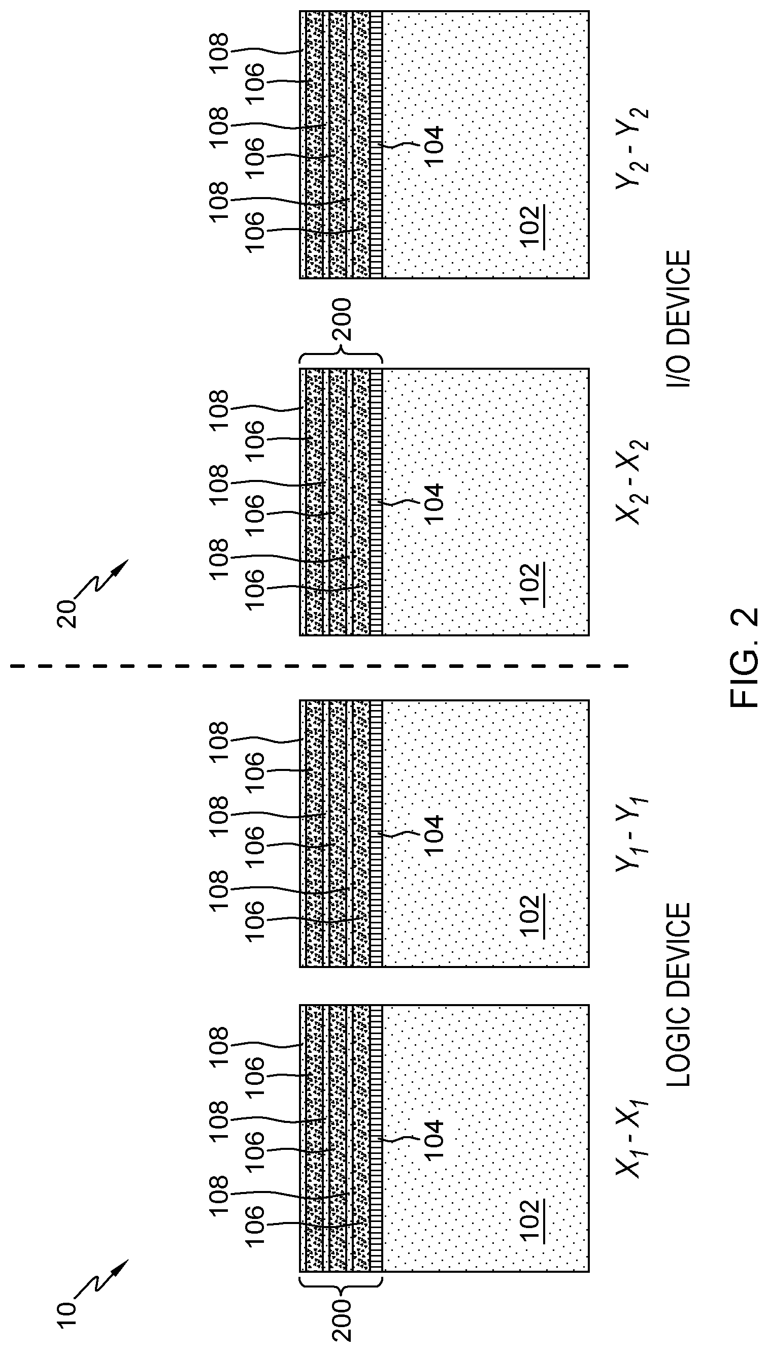Patent US12317555 Figure 2 – Gate-all-around nanosheet field effect transistor integrated with fin field effect transistor