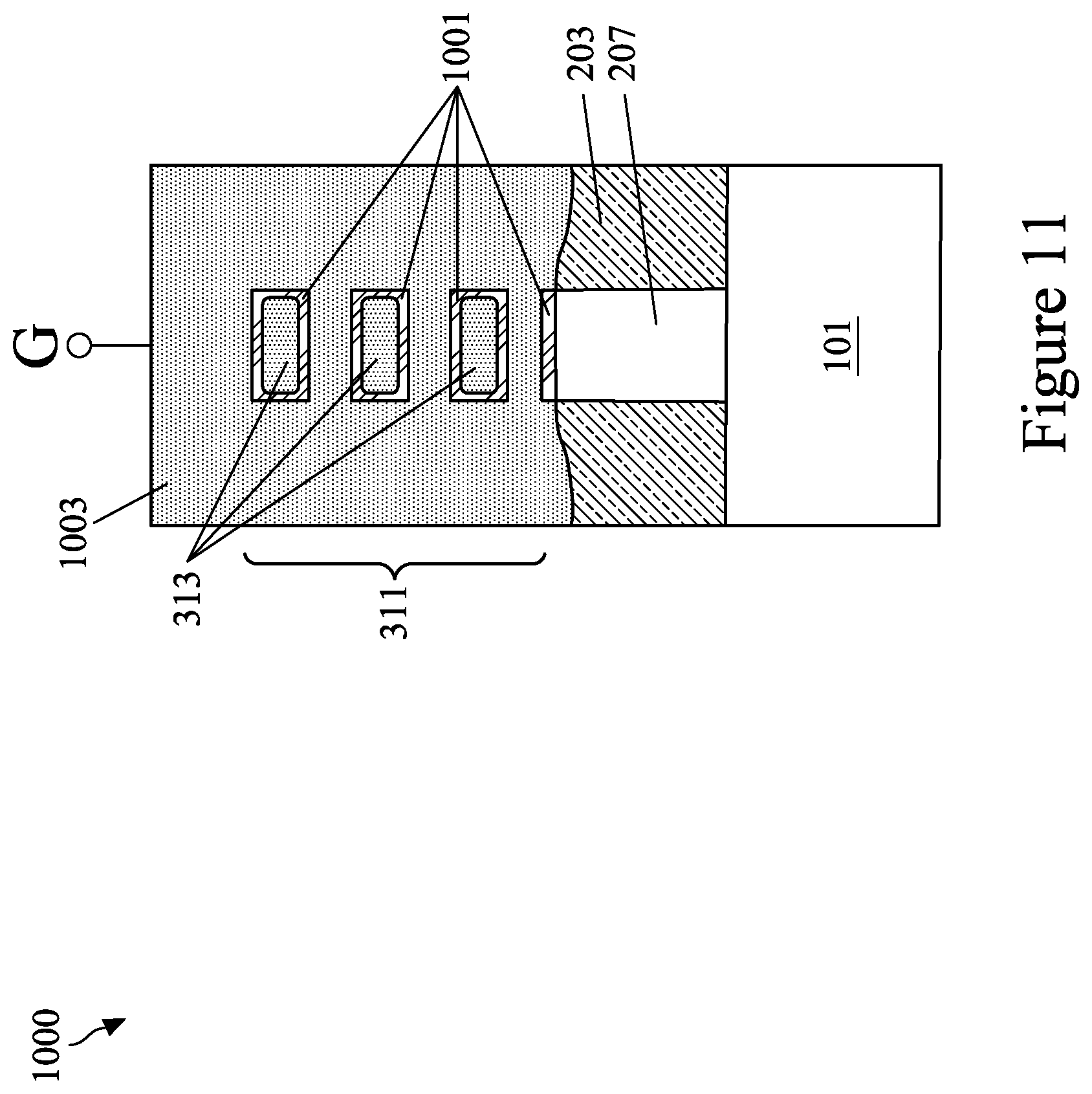Patent US12317556 Figure 11 – Semiconductor devices and methods of manufacture