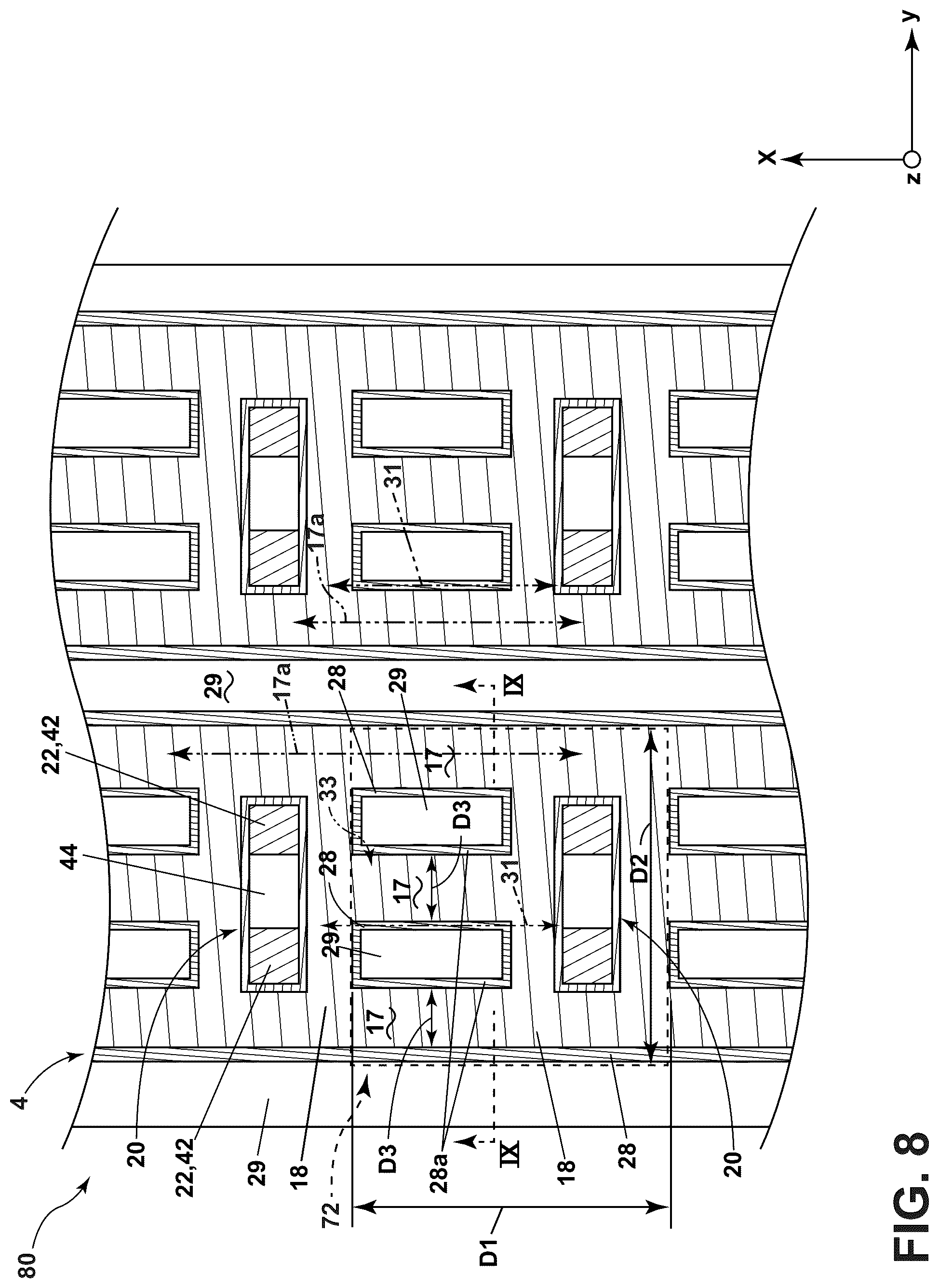 Patent US12317558 Figure 8 – Semiconductor switching device
