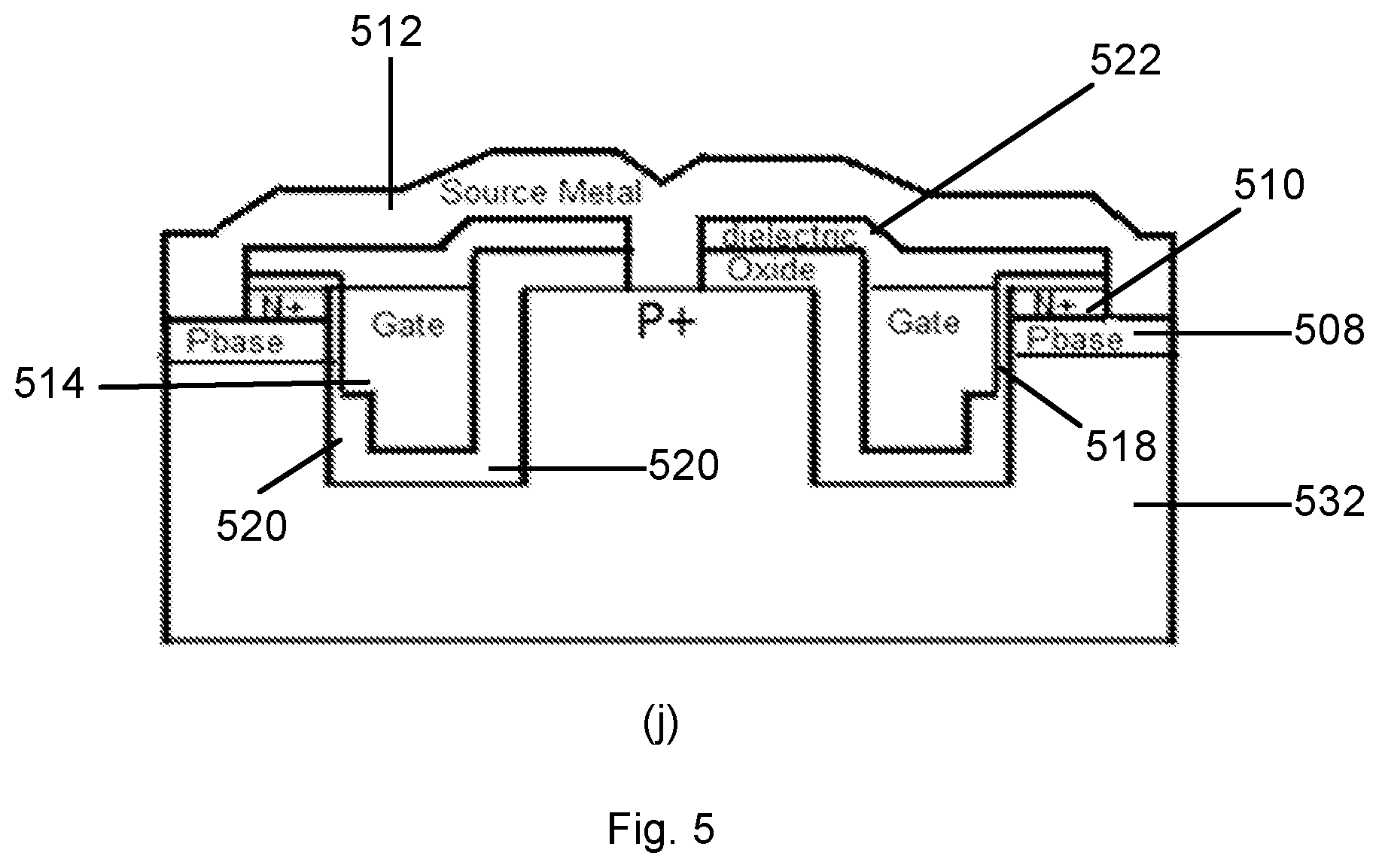 Patent US12317561 Figure 7 – SIC MOSFET structures with asymmetric trench oxide