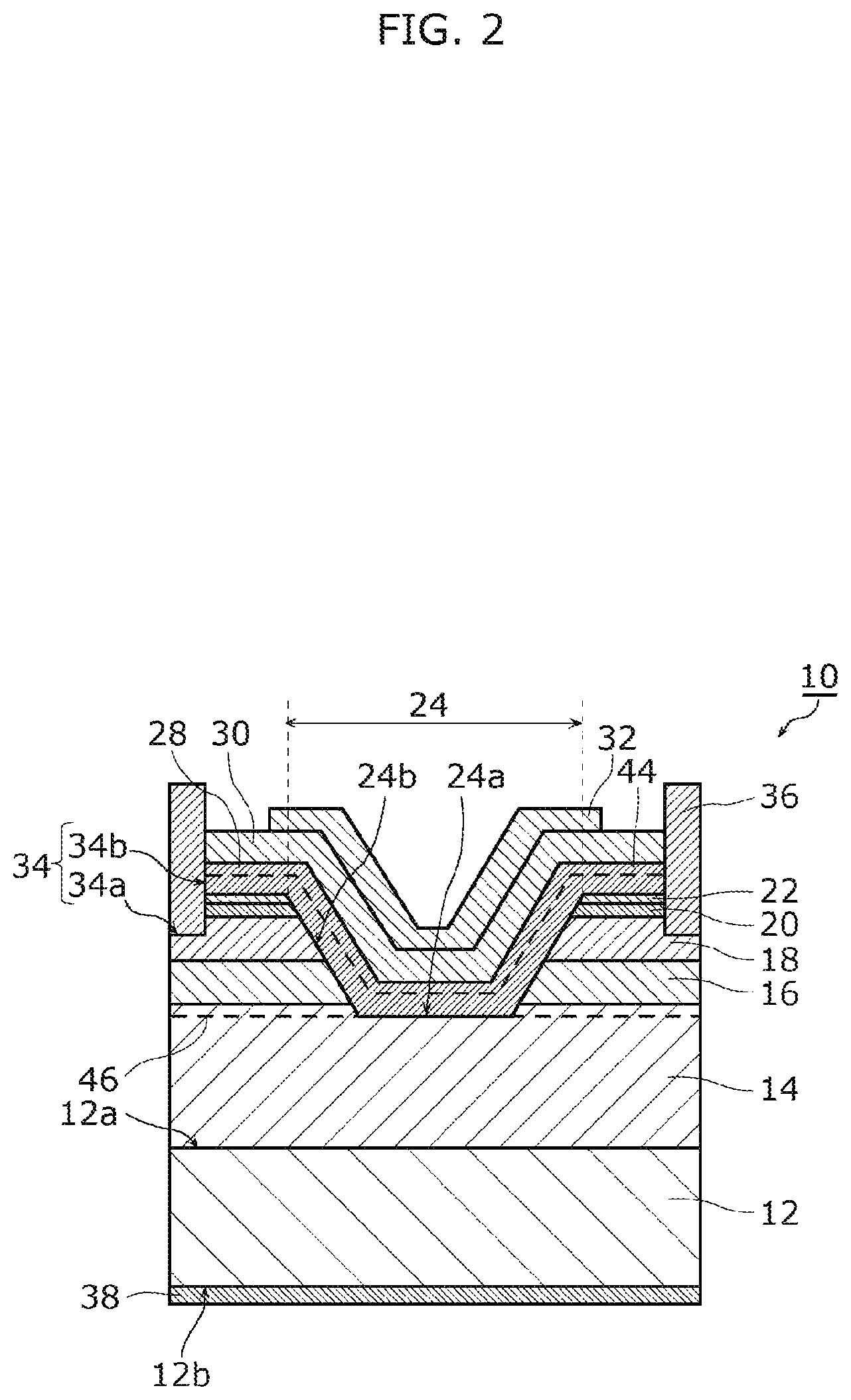 Patent US12317563 Figure 2 – Nitride semiconductor device