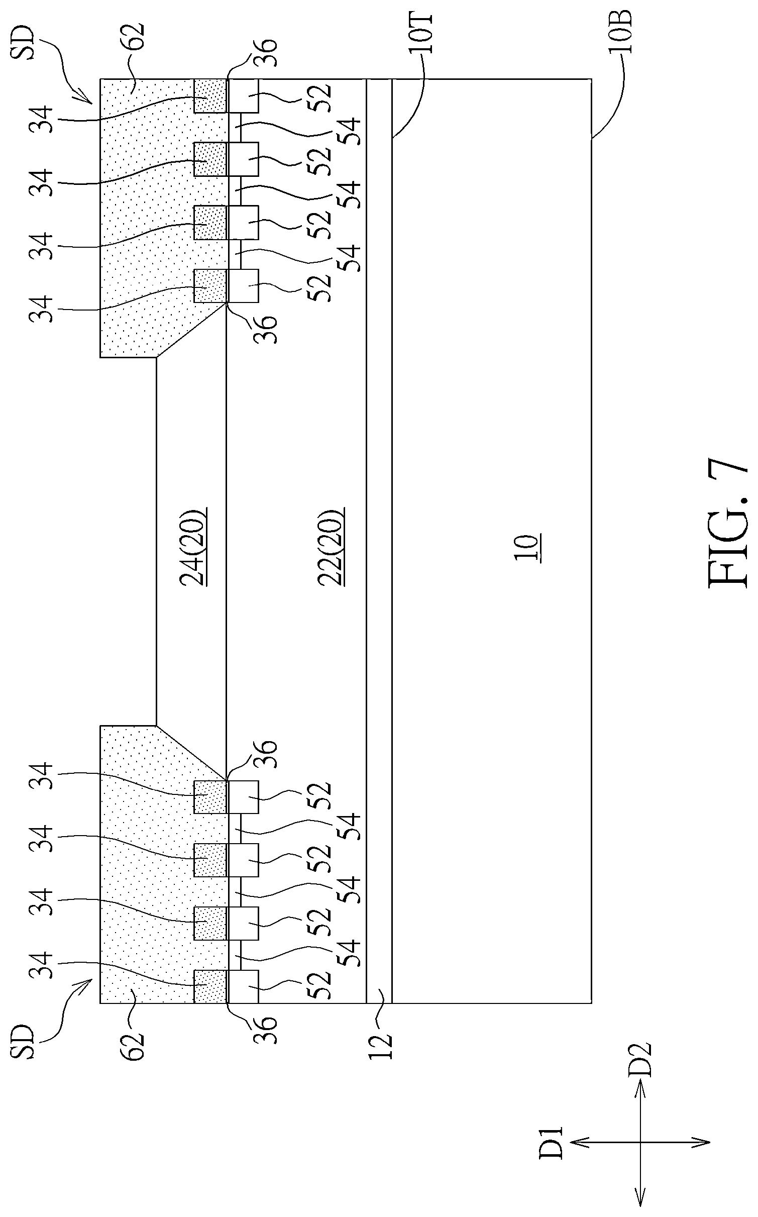 Patent US12317565 Figure 7 – Manufacturing method of semiconductor device