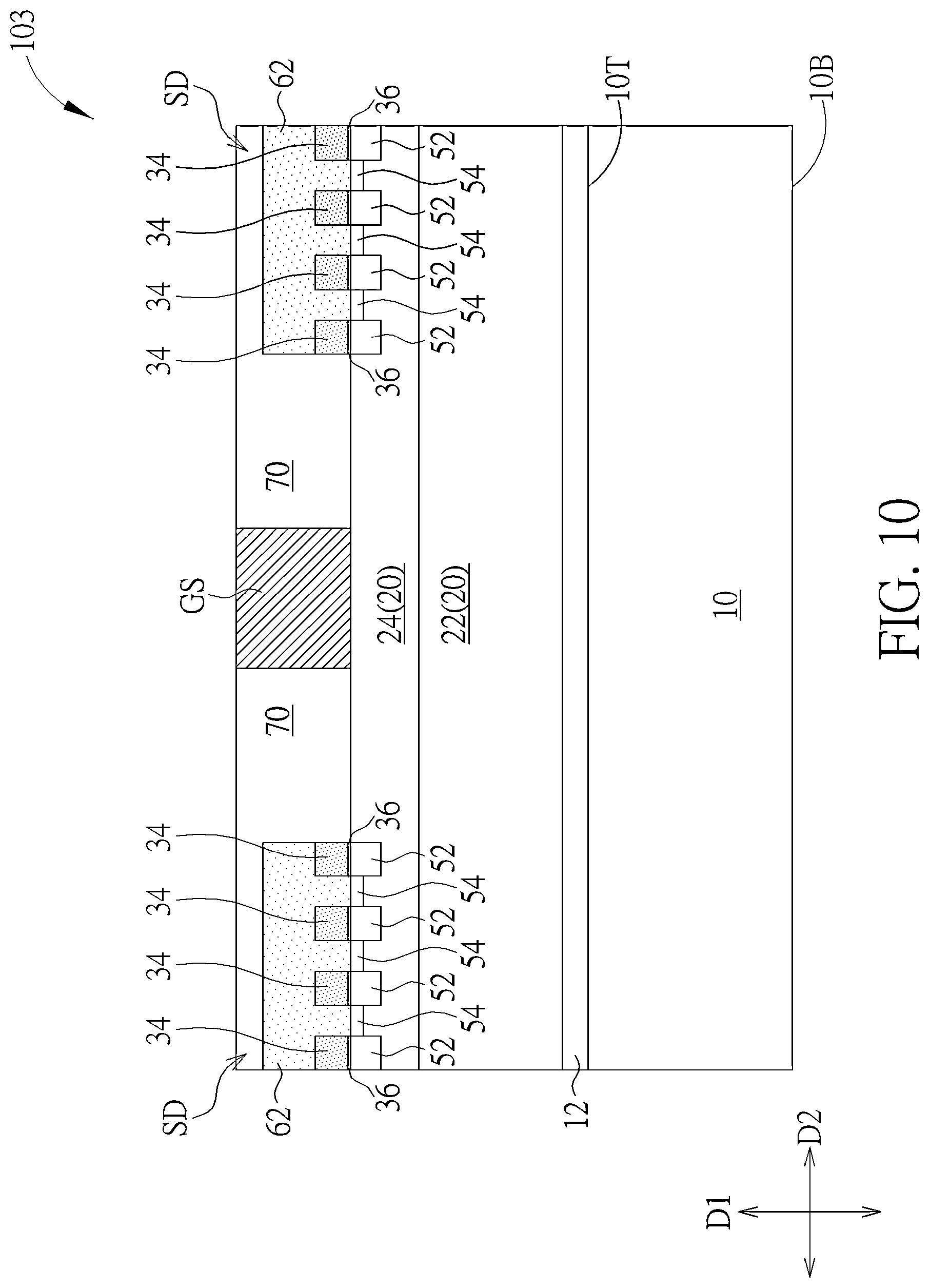 Patent US12317565 Figure 10 – Manufacturing method of semiconductor device
