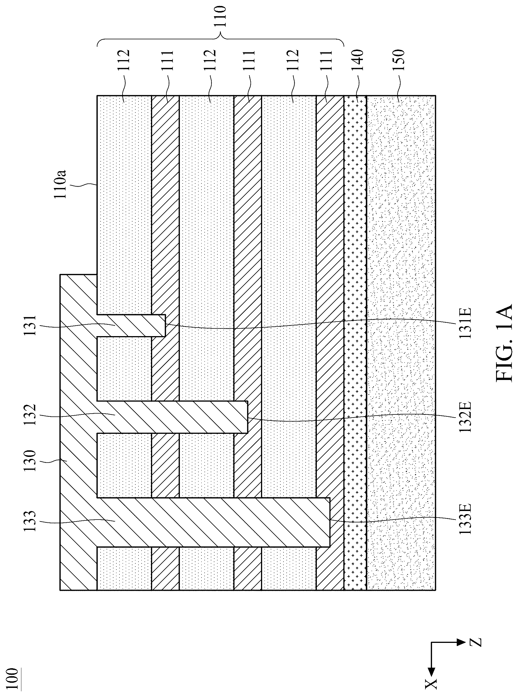 Patent US12317569 — Semiconductor device with multichannel heterostructure and manufacturing method thereof — Figure 1