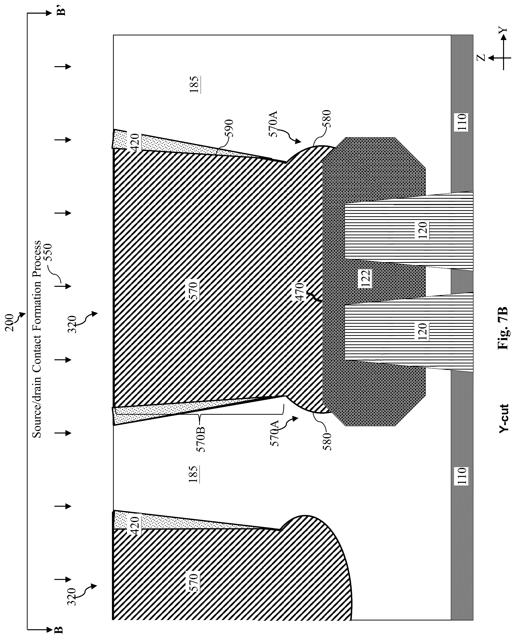 Patent US12317570 Figure 19 – Protective liner for source/drain contact to prevent electrical bridging while minimizing resistance