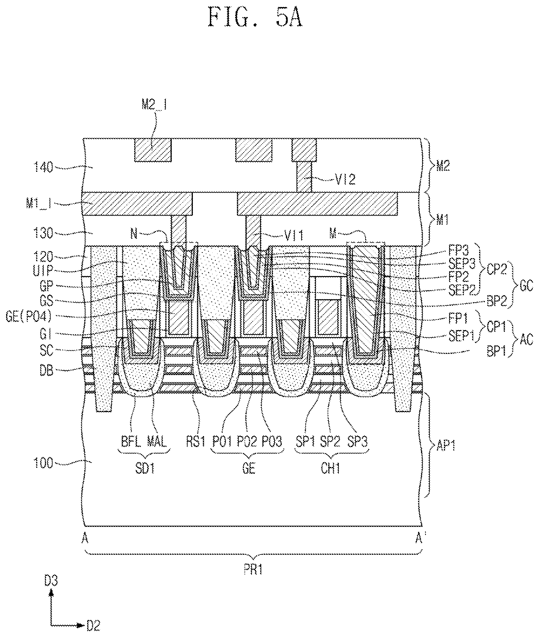 Patent US12317572 Figure 5 – Semiconductor device
