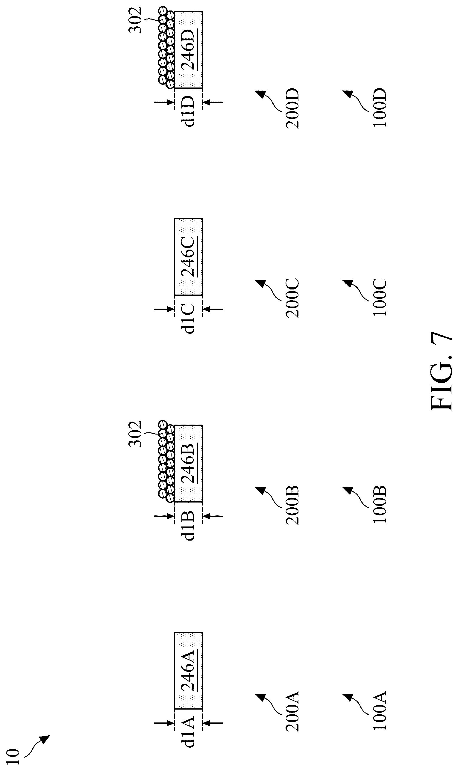 Patent US12317574 Figure 8 – Device providing multiple threshold voltages and methods of making the same