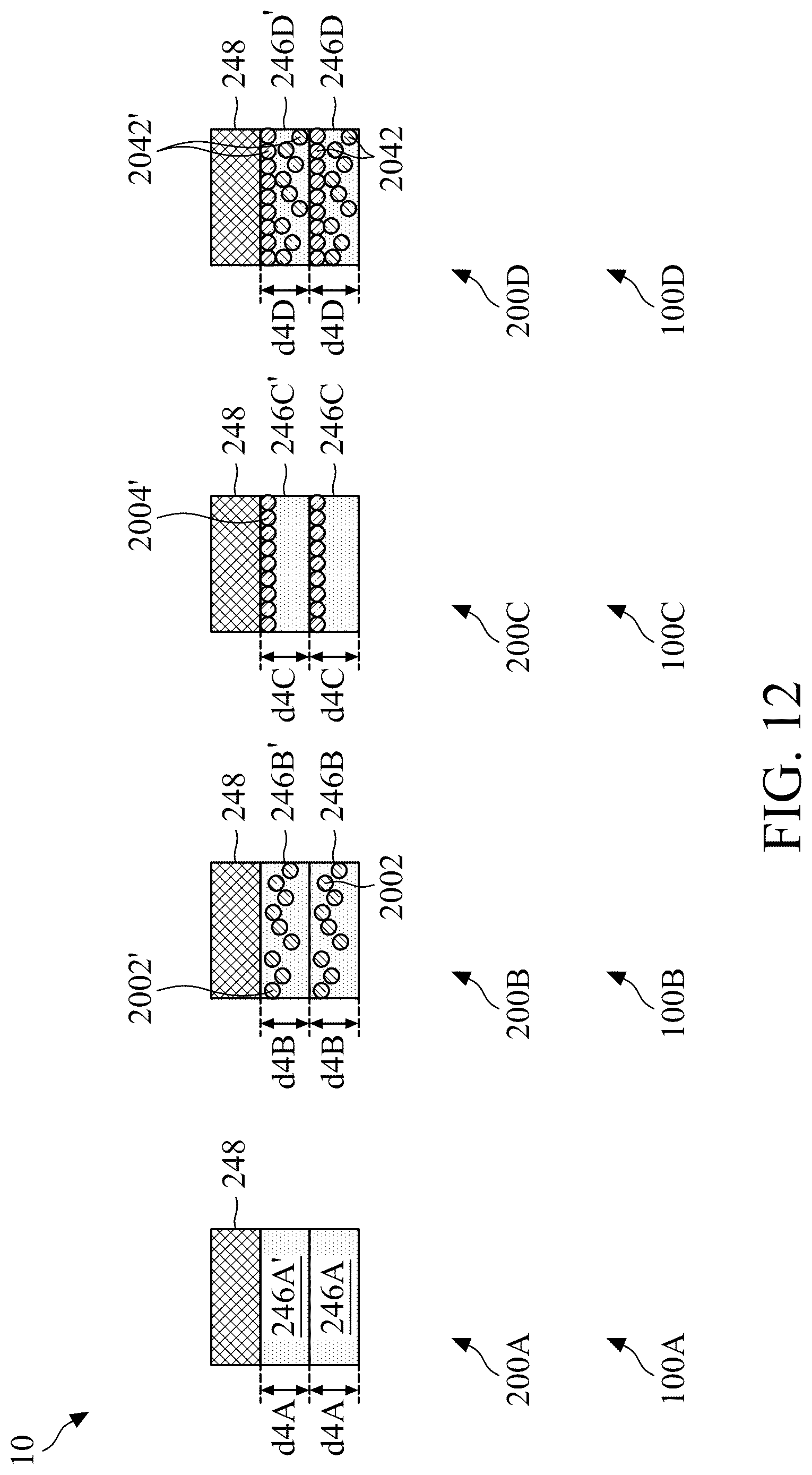 Patent US12317574 Figure 13 – Device providing multiple threshold voltages and methods of making the same