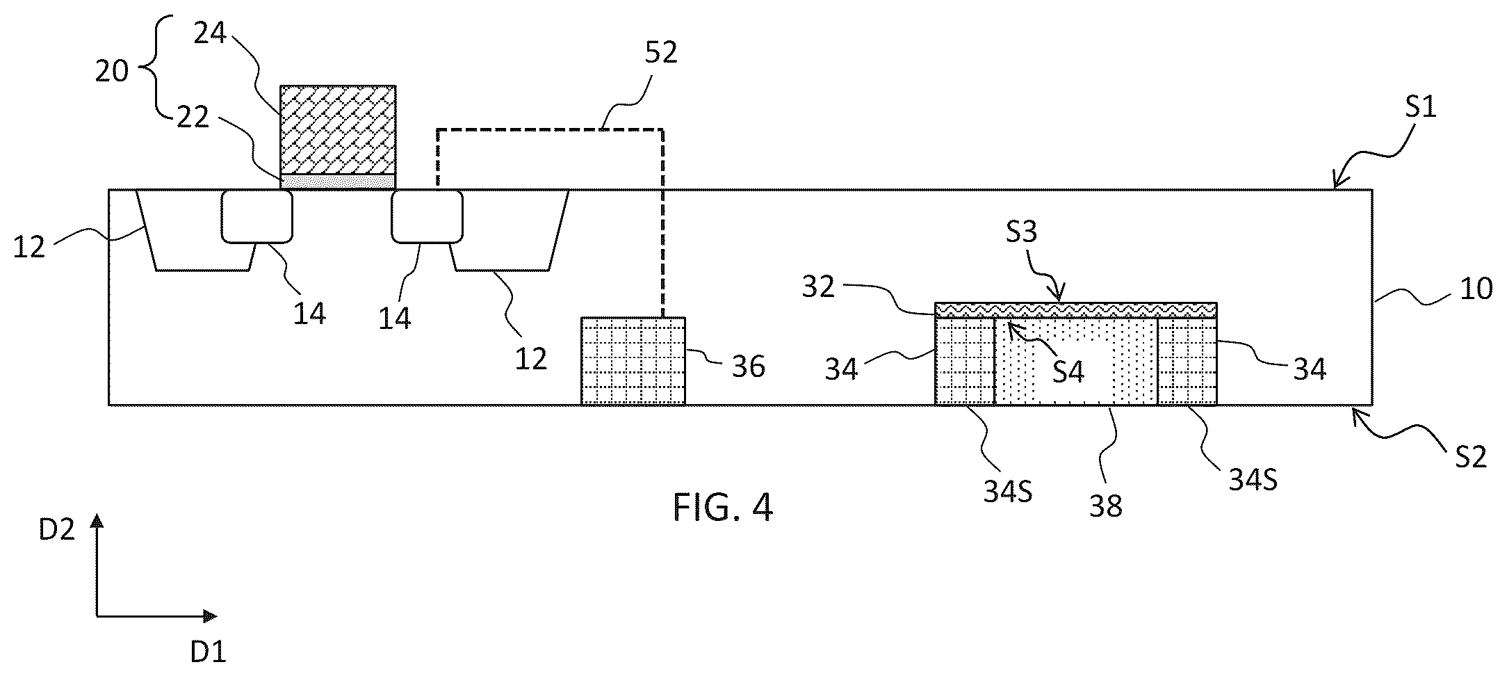 Patent US12317582 Figure 4 – Integrated circuit devices including a metal resistor and methods of forming the same