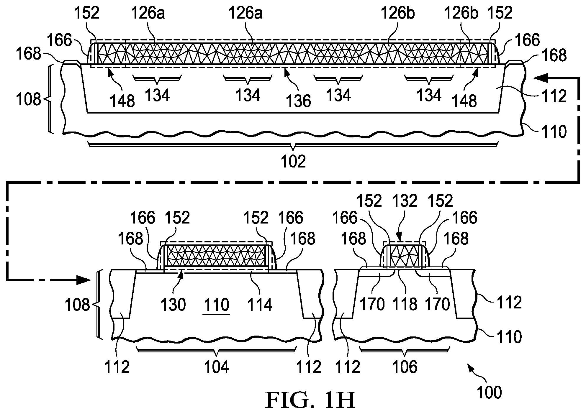 Patent US12317583 Figure 8 – Semiconductor device with low noise transistor and low temperature coefficient resistor