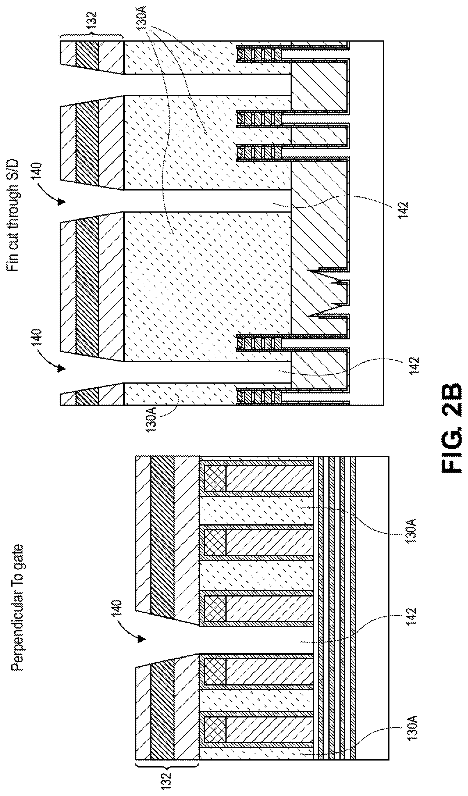 Patent US12317585 Figure 4 – Adjacent gate-all-around integrated circuit structures having non-merged epitaxial source or drain regions