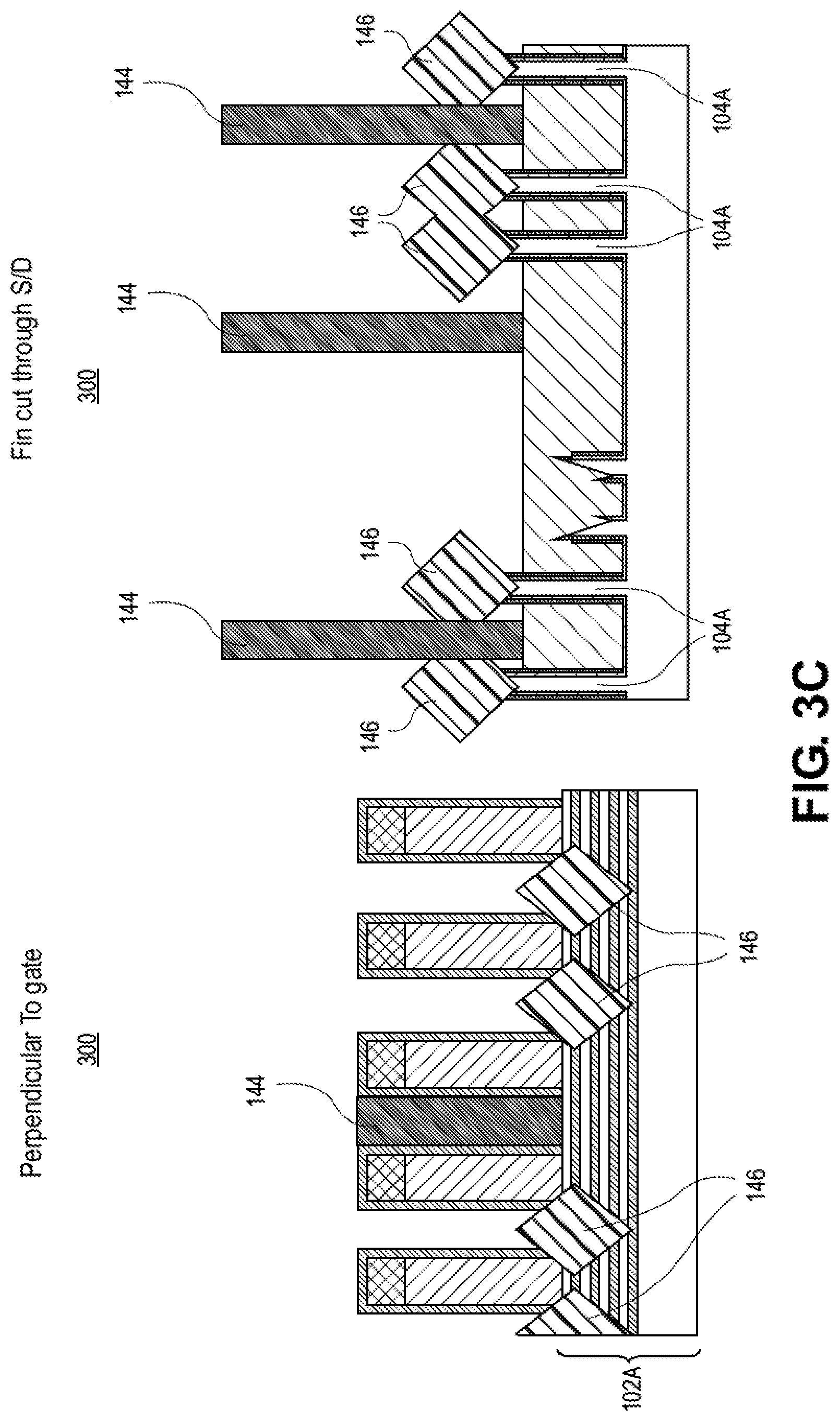 Patent US12317585 Figure 7 – Adjacent gate-all-around integrated circuit structures having non-merged epitaxial source or drain regions