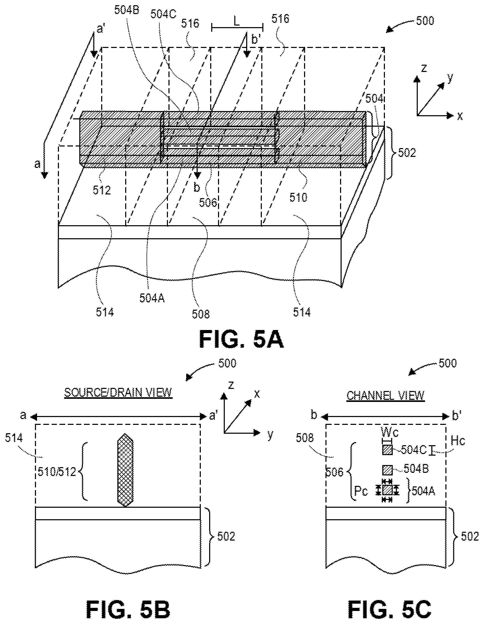 Patent US12317585 Figure 9 – Adjacent gate-all-around integrated circuit structures having non-merged epitaxial source or drain regions