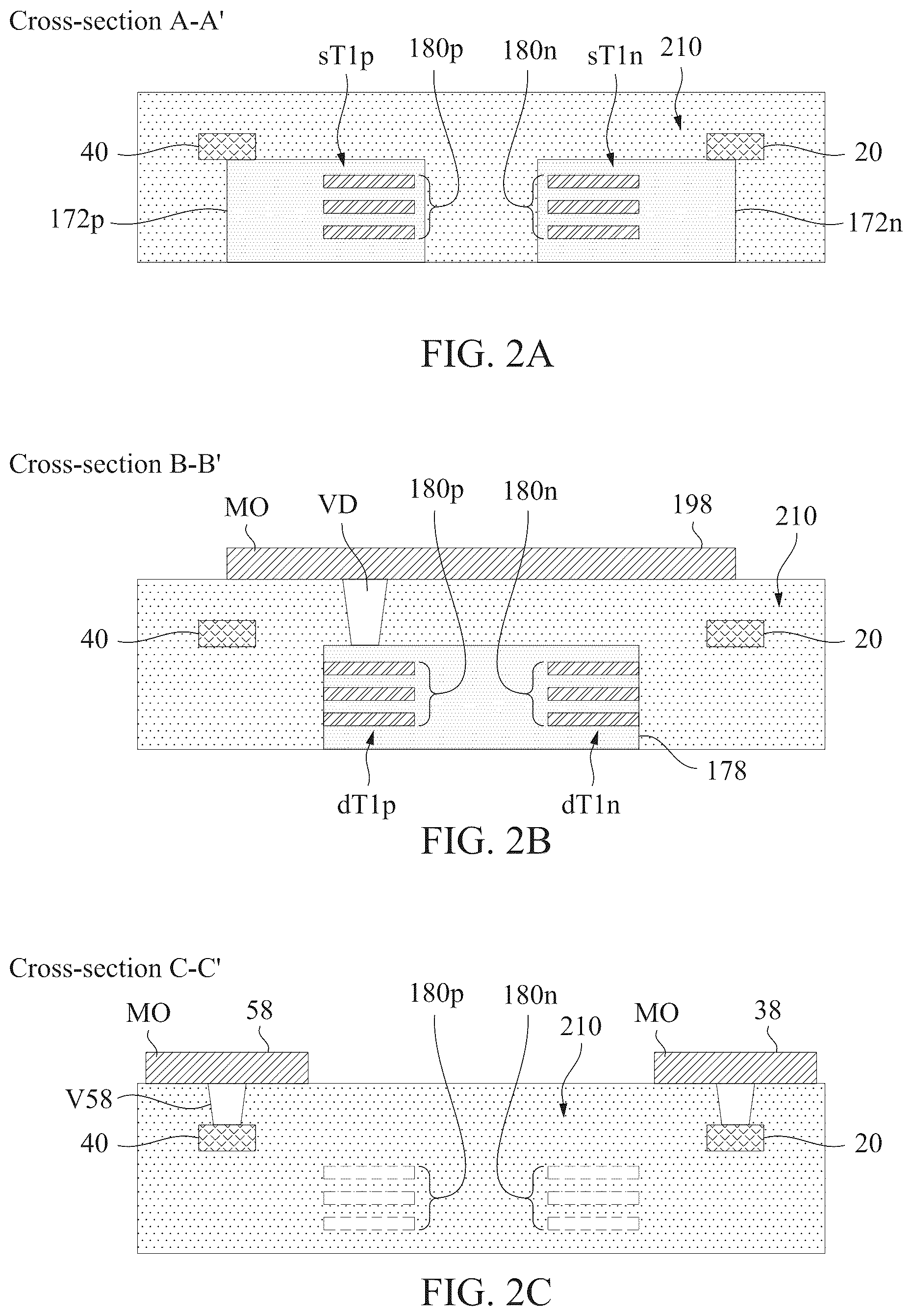 Patent US12317589 Figure 2 – Power rail and signal conducting line arrangement